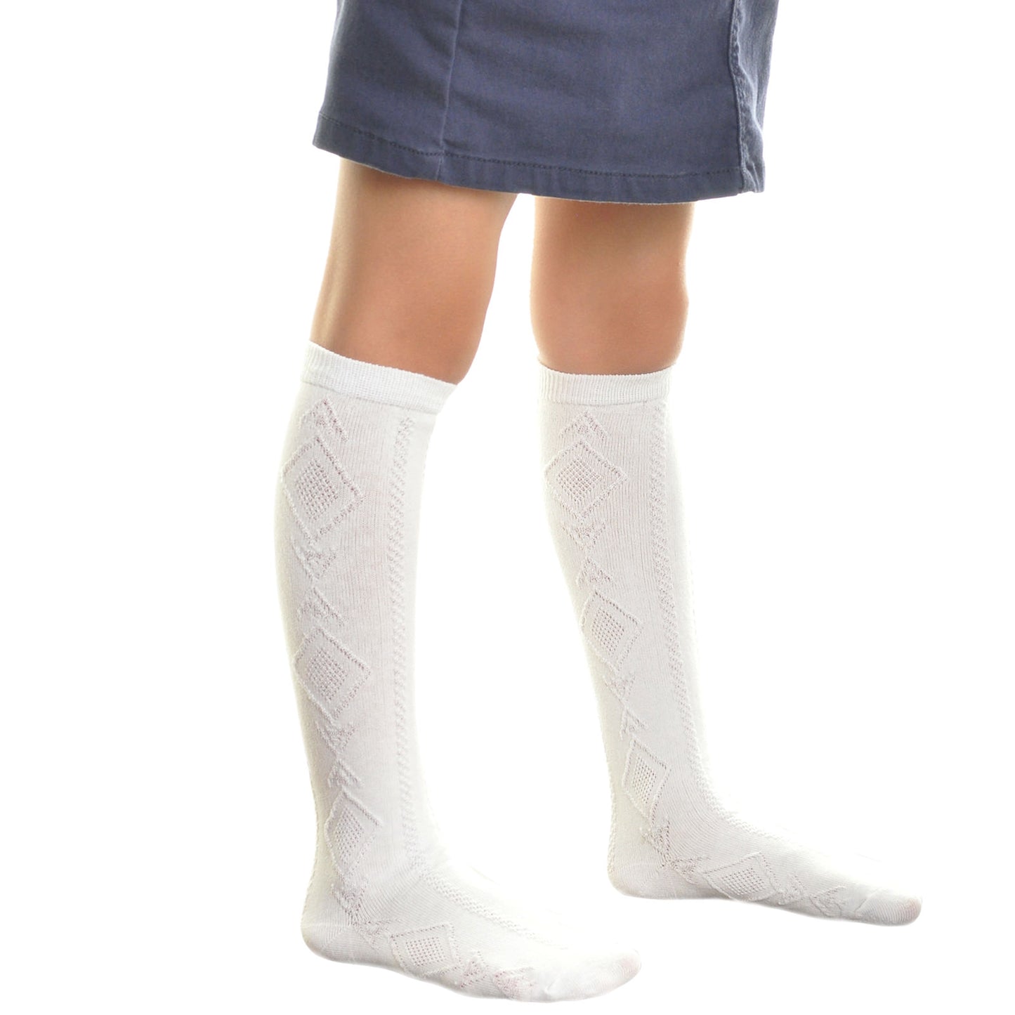 Cotton Classic Uniform Knee-High School Socks (12-Pairs)