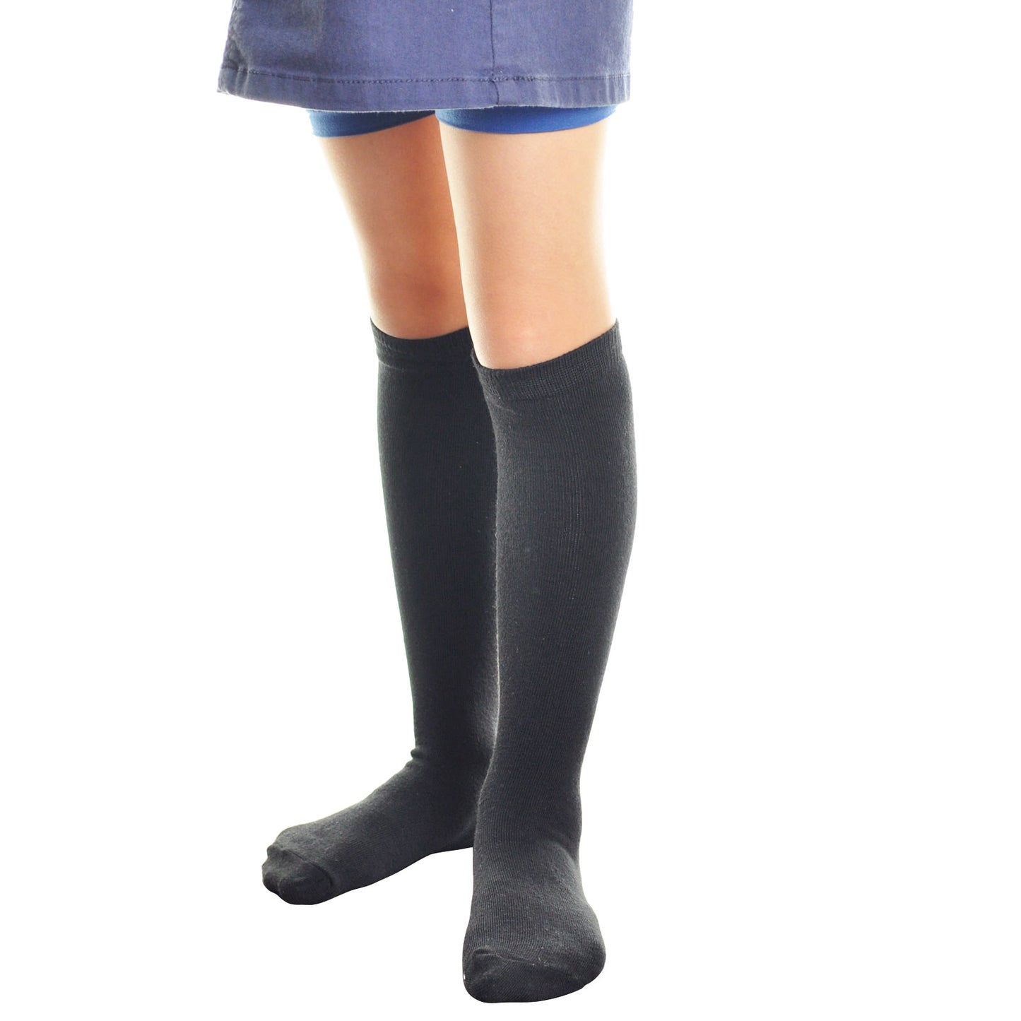 Cotton Classic Uniform Knee-High School Socks (12-Pairs)