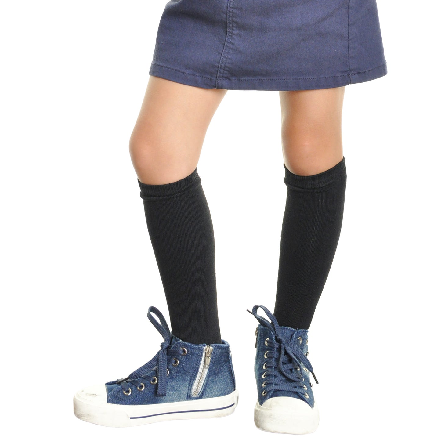 Cotton Classic Uniform Knee-High School Socks (12-Pairs)