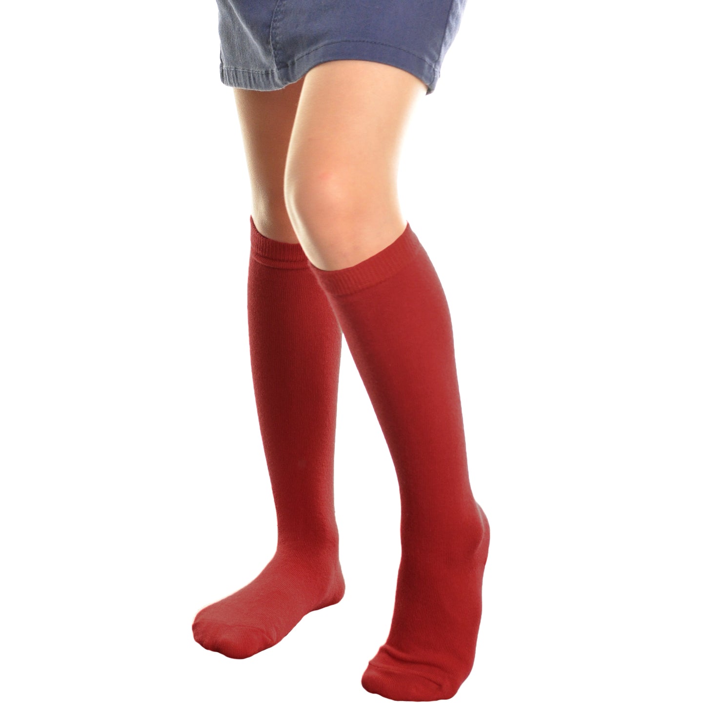 Cotton Classic Uniform Knee-High School Socks (12-Pairs)