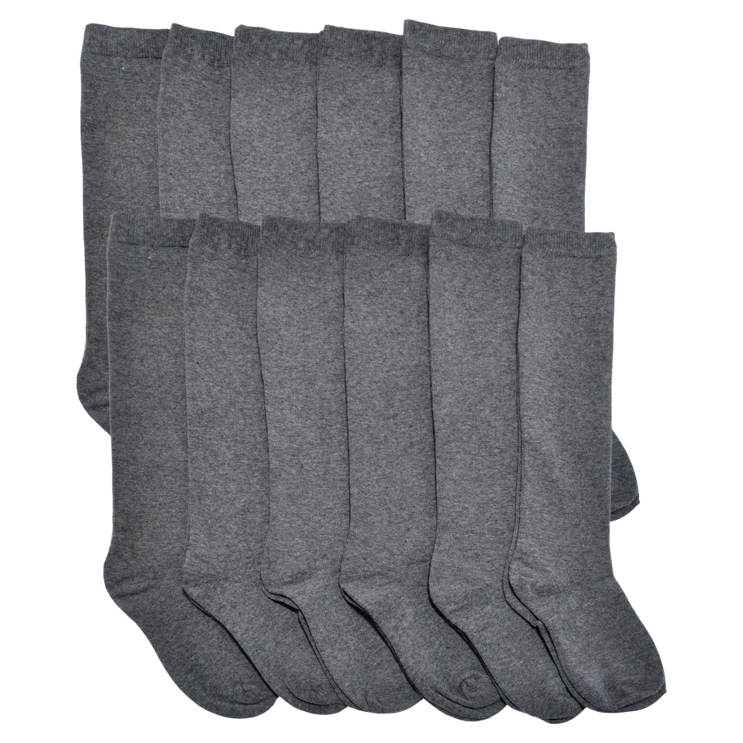 Cotton Classic Uniform Knee-High School Socks (12-Pairs)