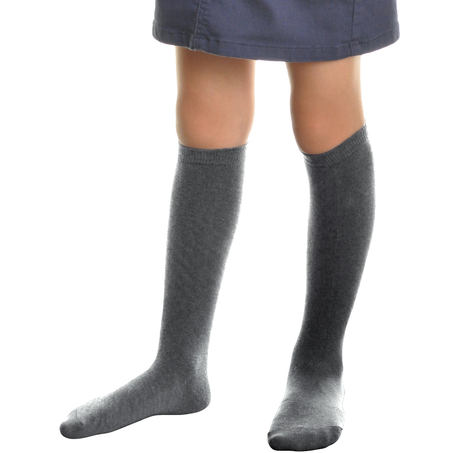 Cotton Classic Uniform Knee-High School Socks (12-Pairs)