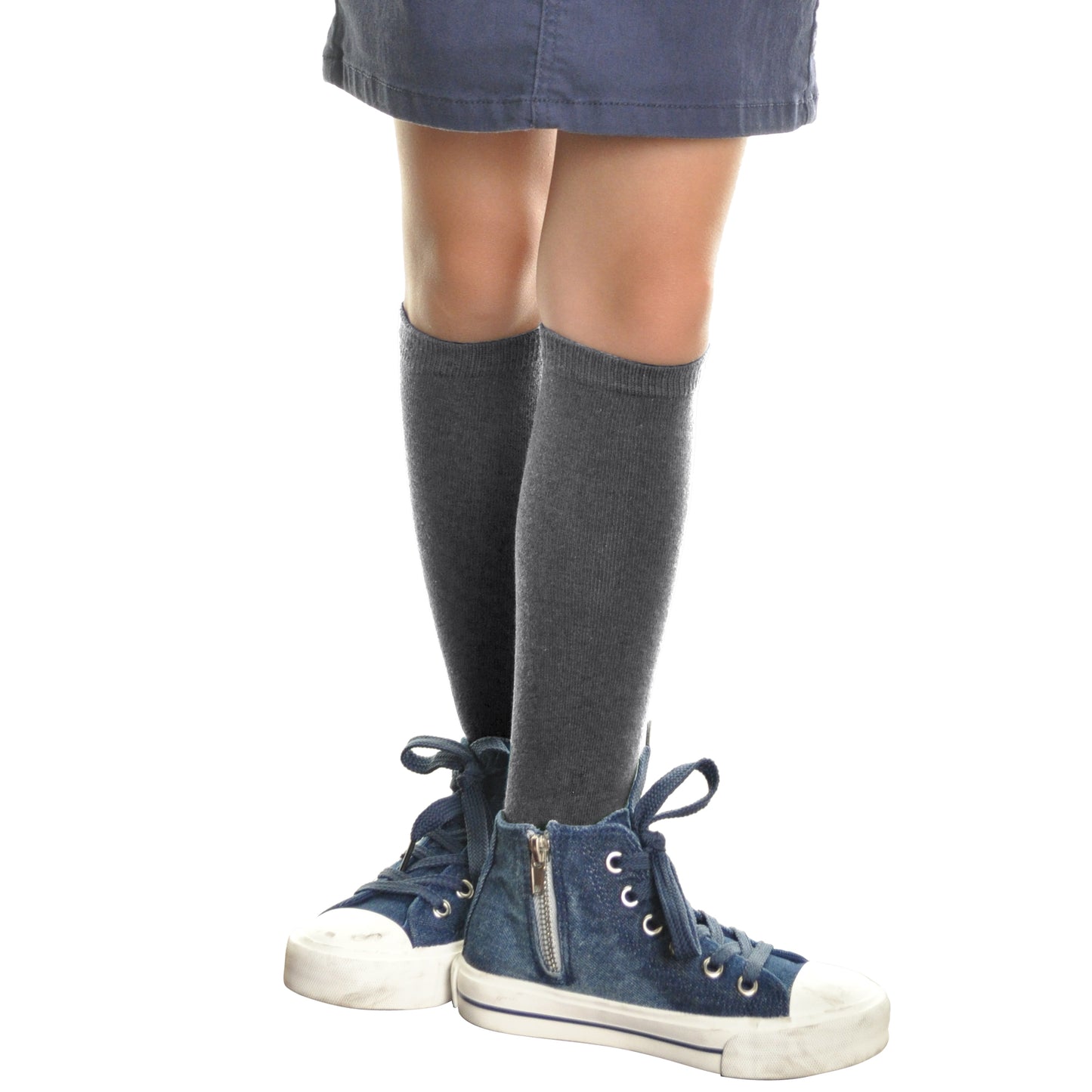Cotton Classic Uniform Knee-High School Socks (12-Pairs)