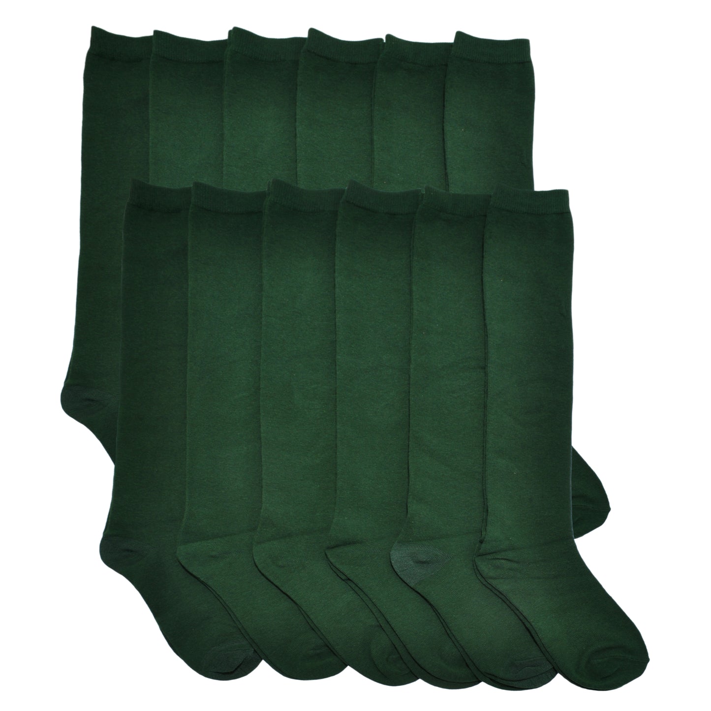 Cotton Classic Uniform Knee-High School Socks (12-Pairs)