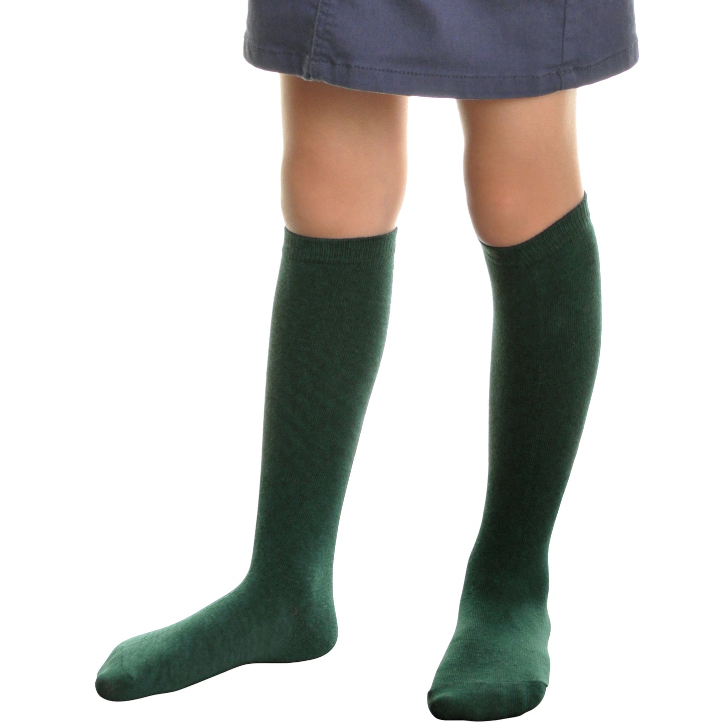 Cotton Classic Uniform Knee-High School Socks (12-Pairs)