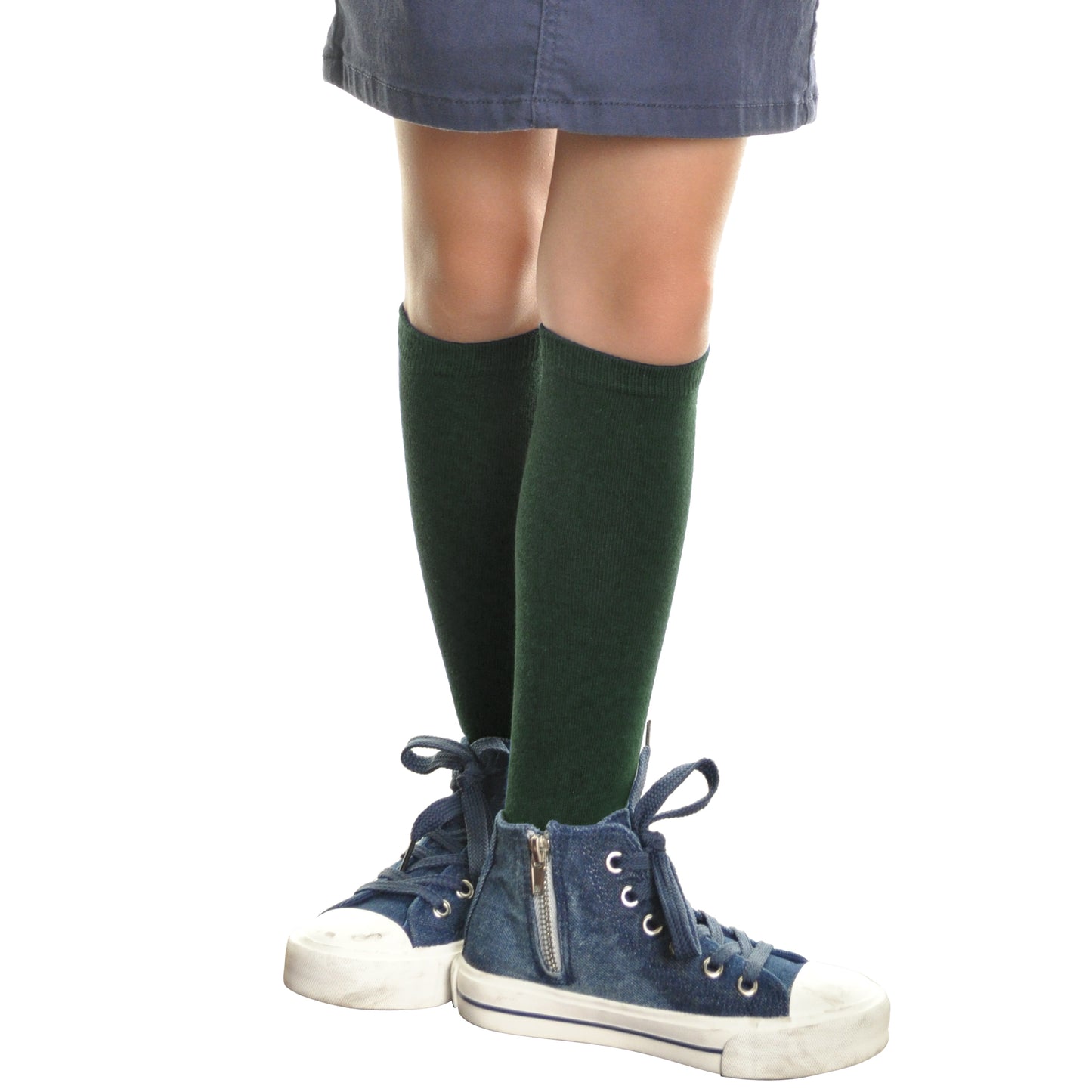 Cotton Classic Uniform Knee-High School Socks (12-Pairs)