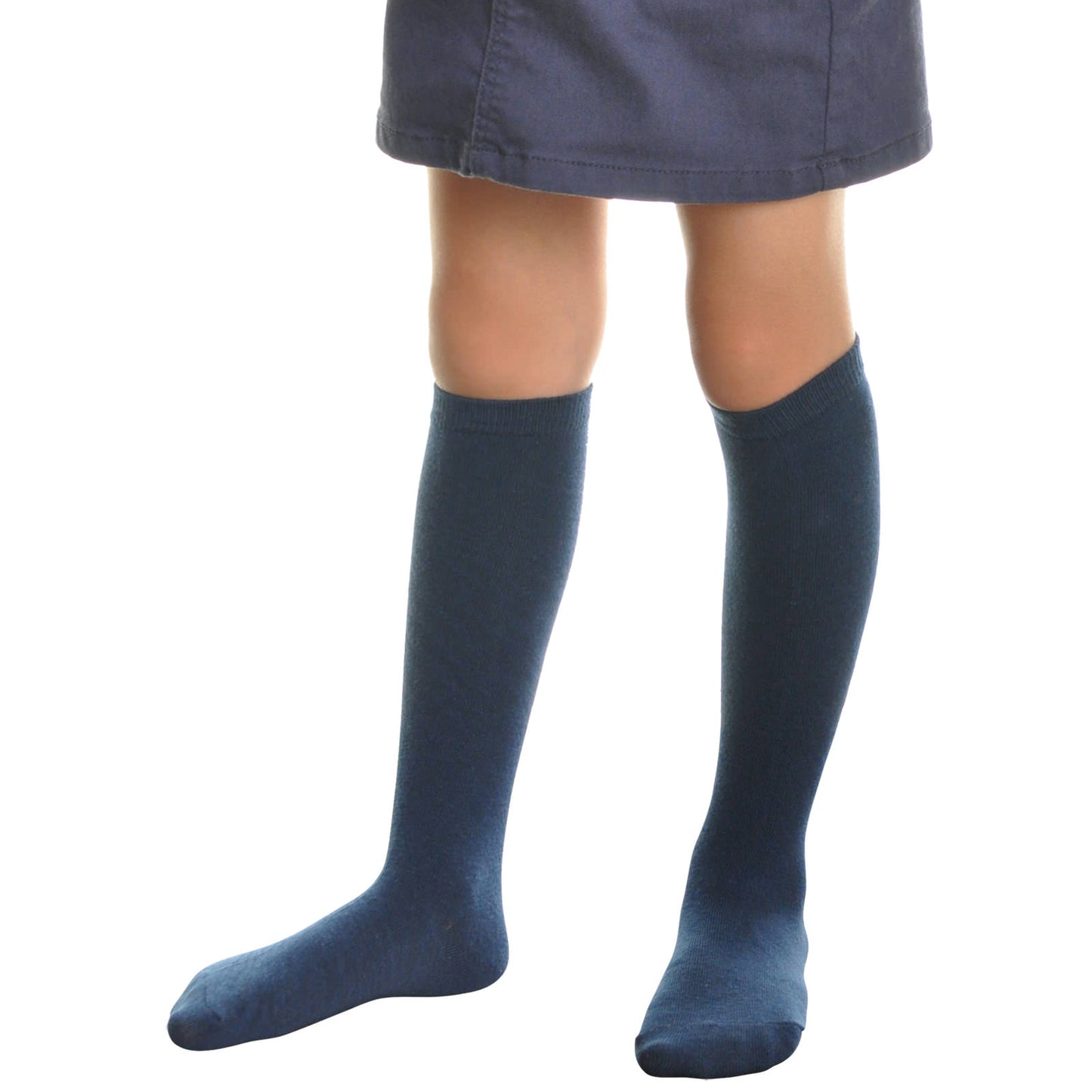 Cotton Classic Uniform Knee-High School Socks (12-Pairs)