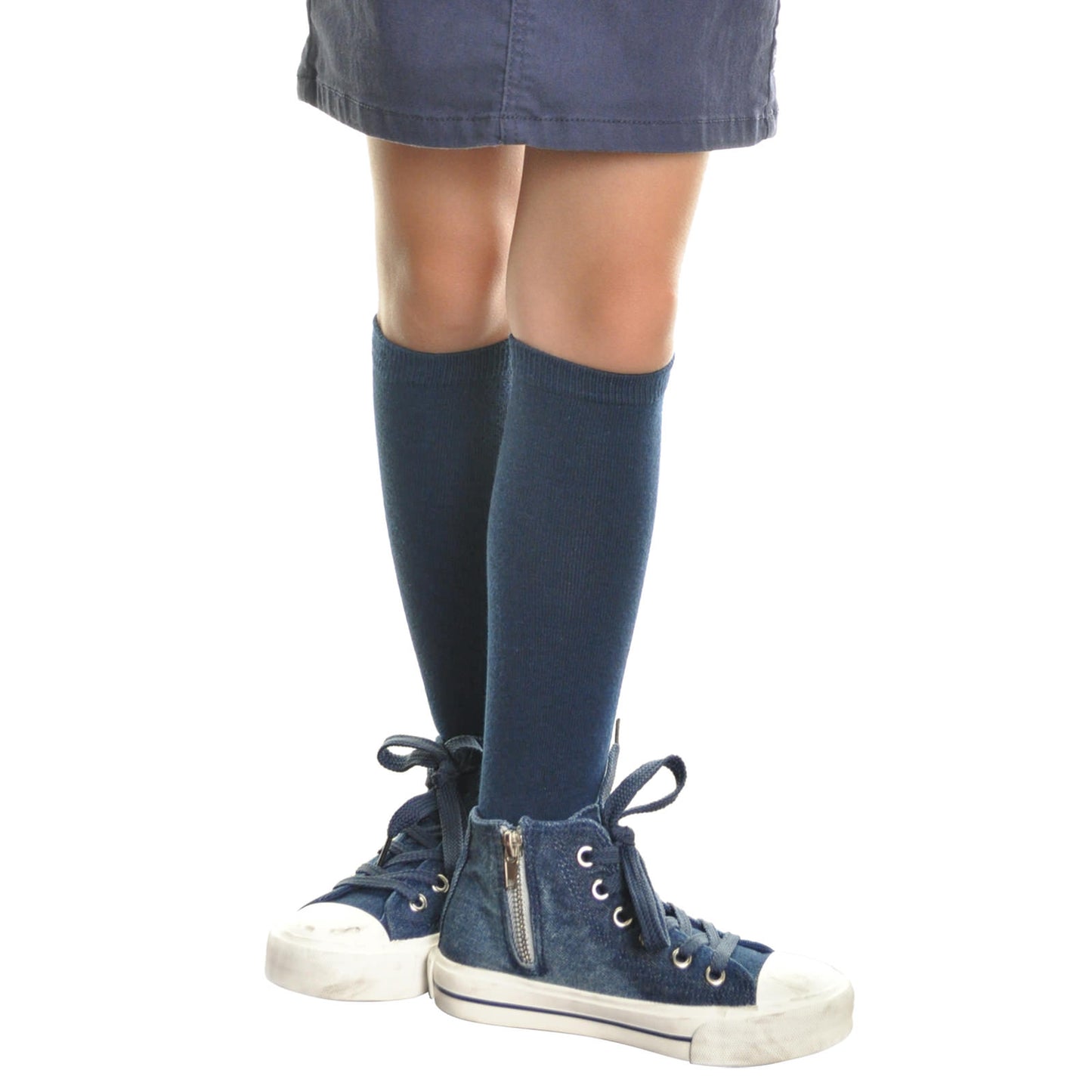 Cotton Classic Uniform Knee-High School Socks (12-Pairs)