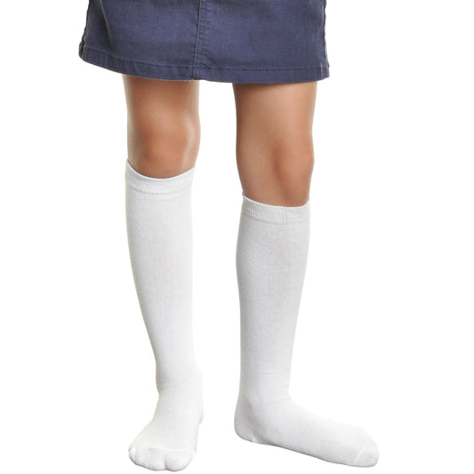 Cotton Classic Uniform Knee-High School Socks (12-Pairs)