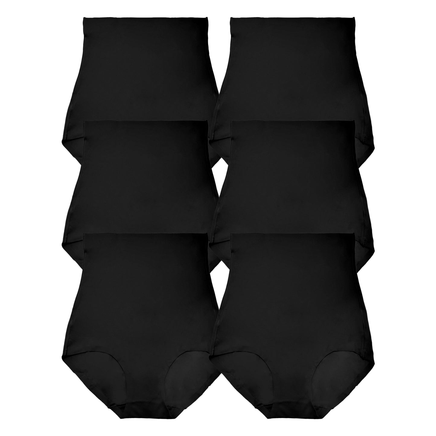 Microfiber High Waist Body Shaper Panties (6-Pack)
