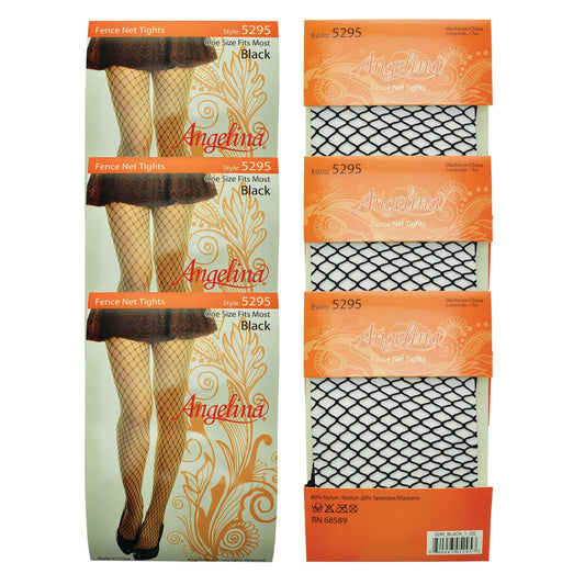 Fence Net Pantyhose with Spandex (6-Pack)