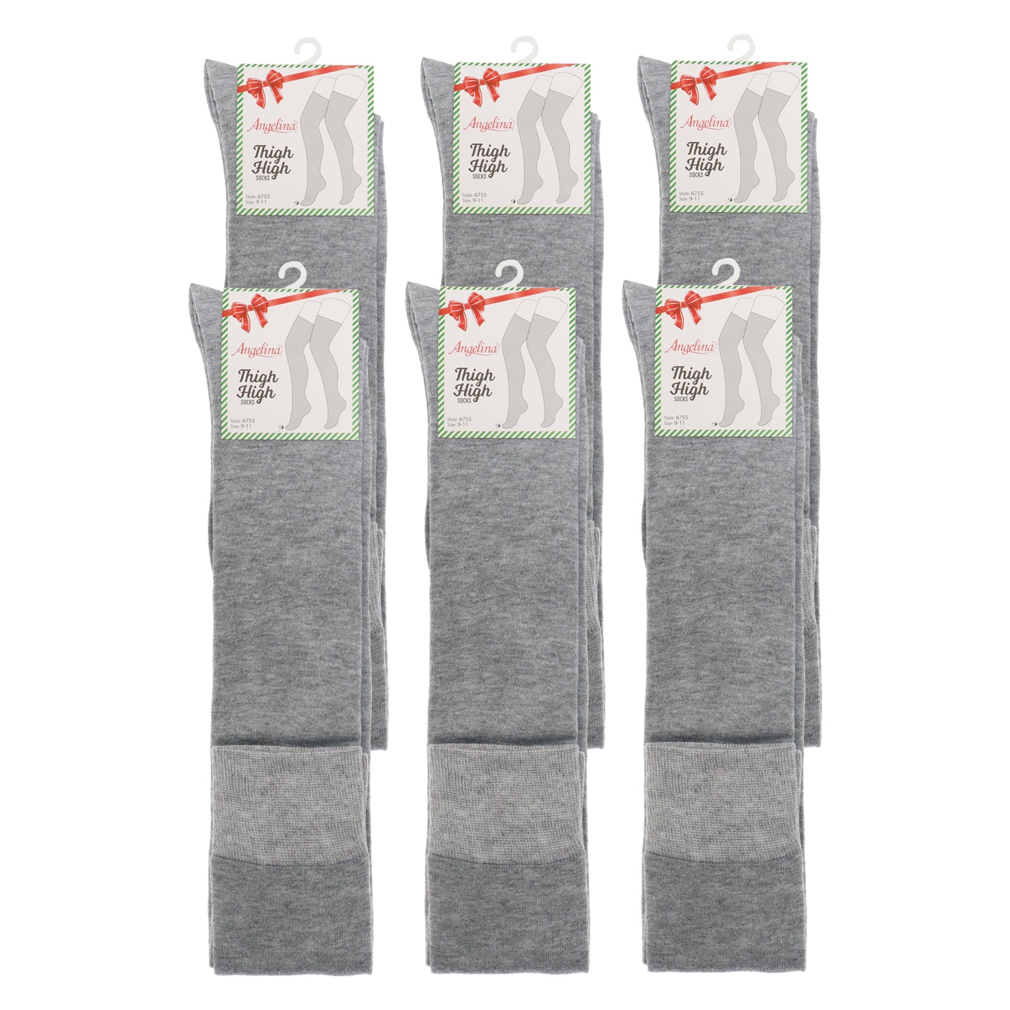 Over the Knee Thigh-High Socks (6-Pack)