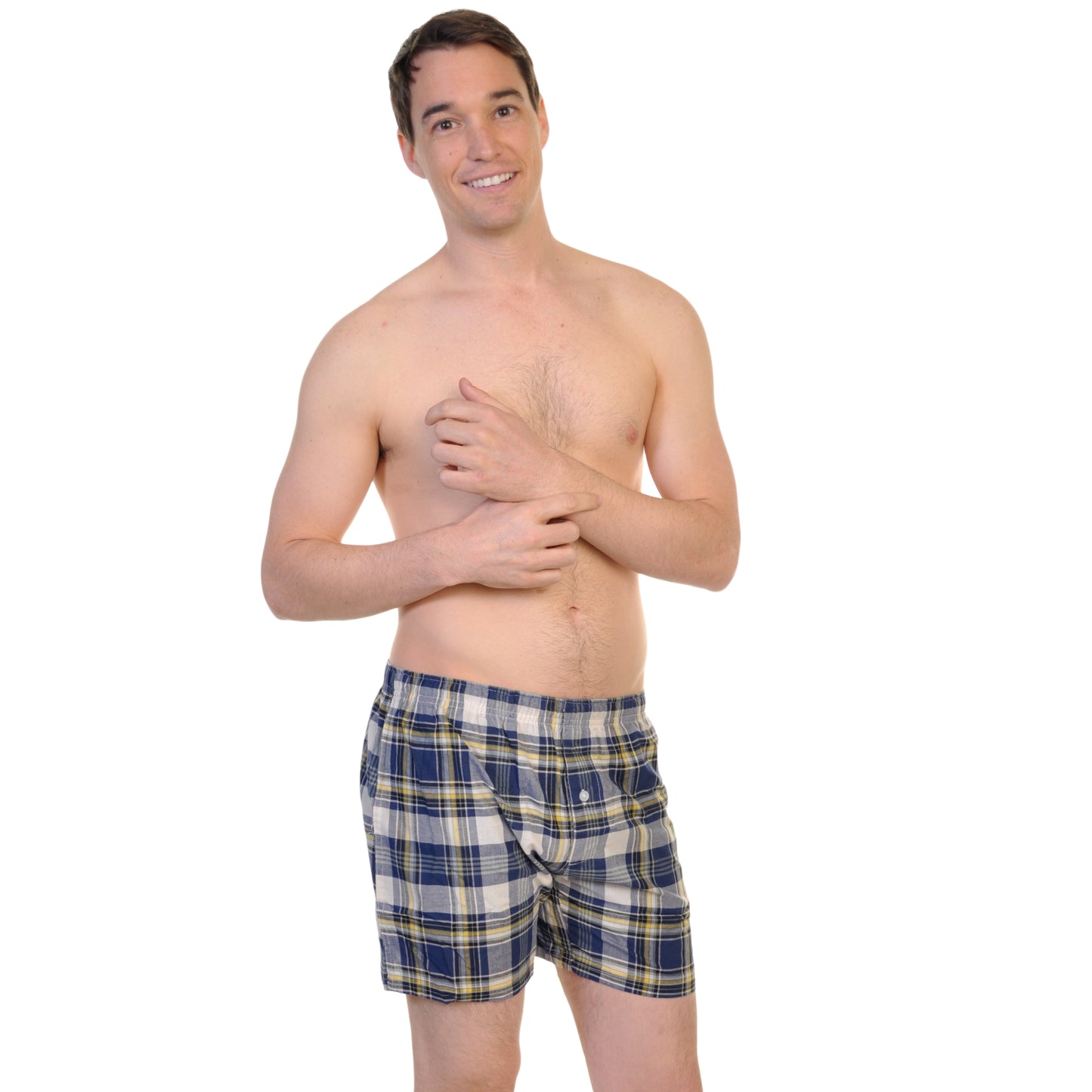 Men's Cotton Blend Boxer Shorts (12-Pack)