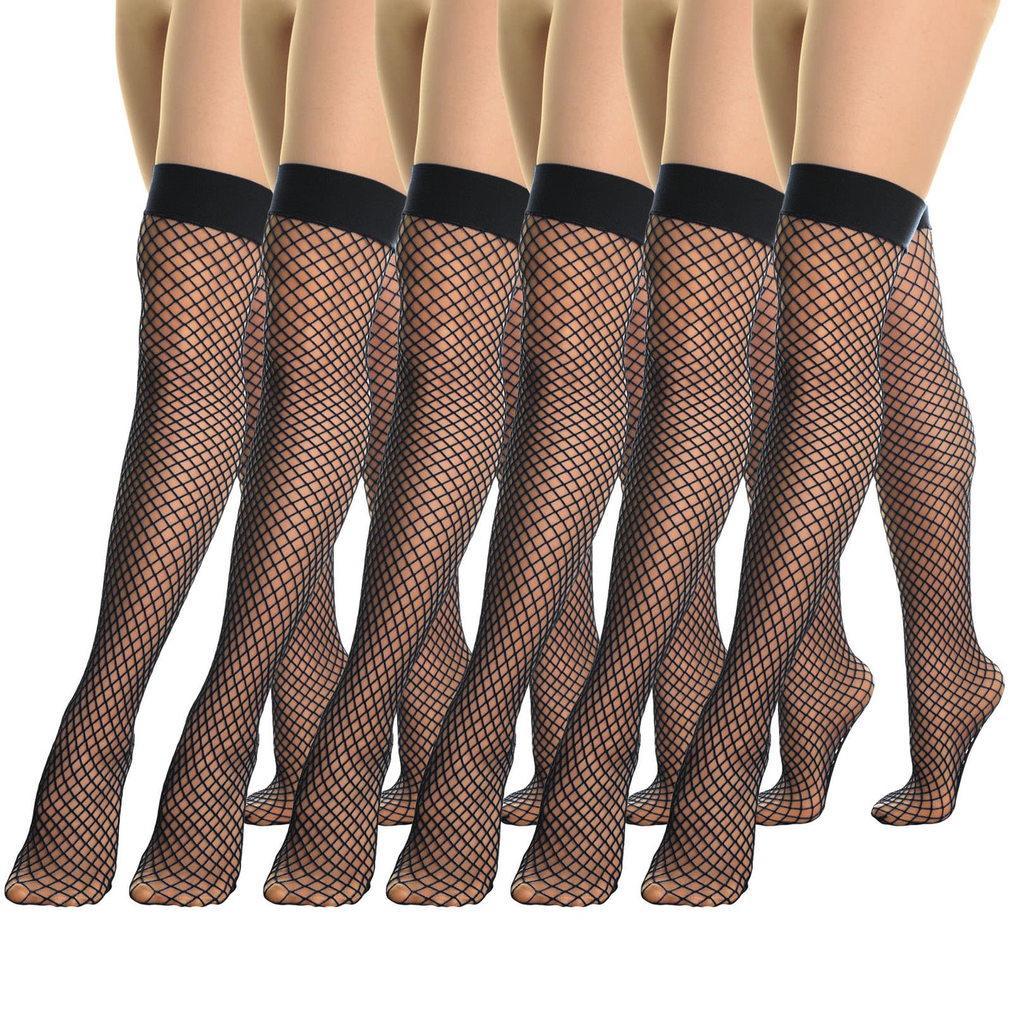 Neon Diamond Net Thigh High (1-6 Pack)