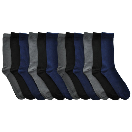 Men's Cotton Dress Socks (12-Pairs)