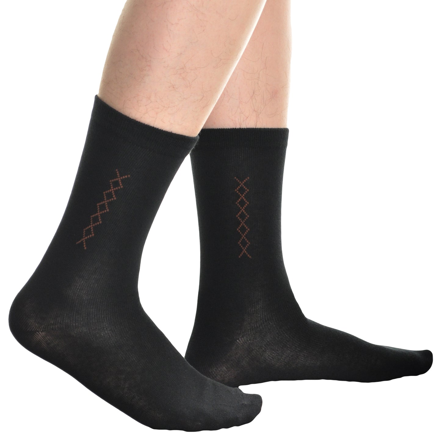 Men's Cotton Dress Socks (12-Pairs)