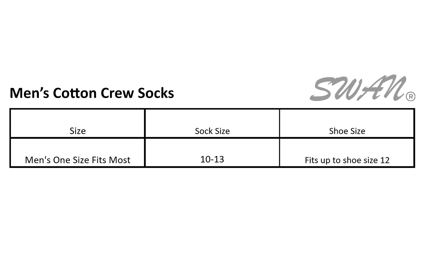 Men's Cotton Ribbed Knit Crew Socks (6-Pairs)