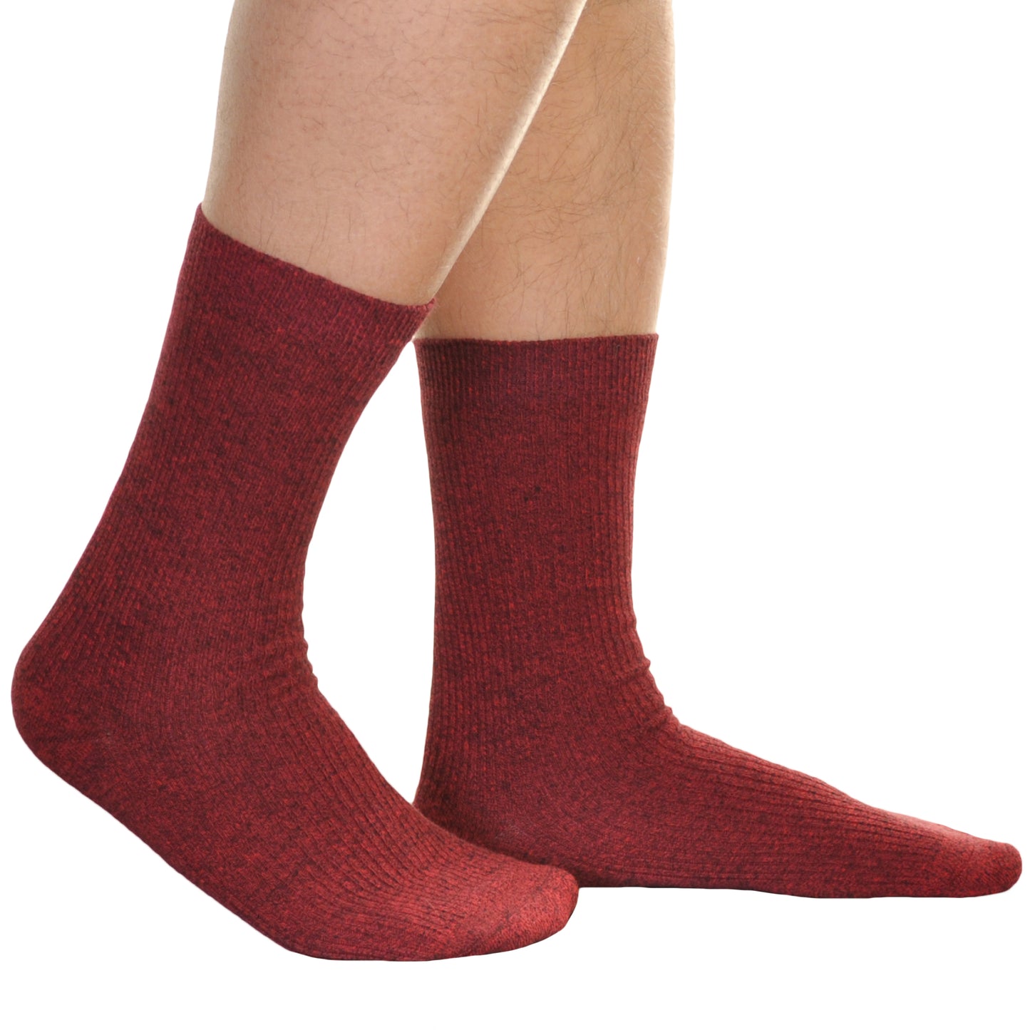 Men's Cotton Ribbed Knit Crew Socks (6-Pairs)