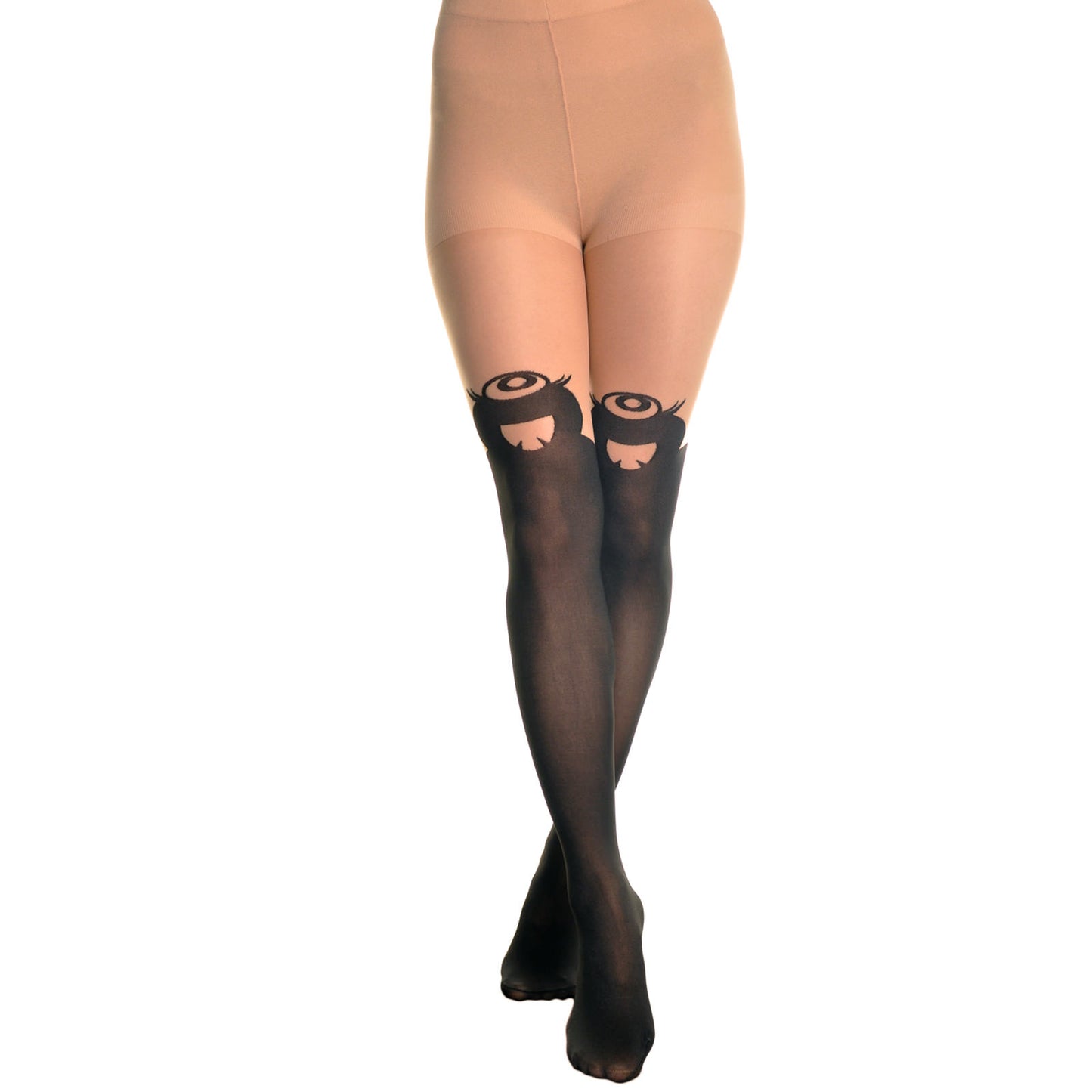 Animal Pattern Faux Thigh High Pantyhose (1-Pack)