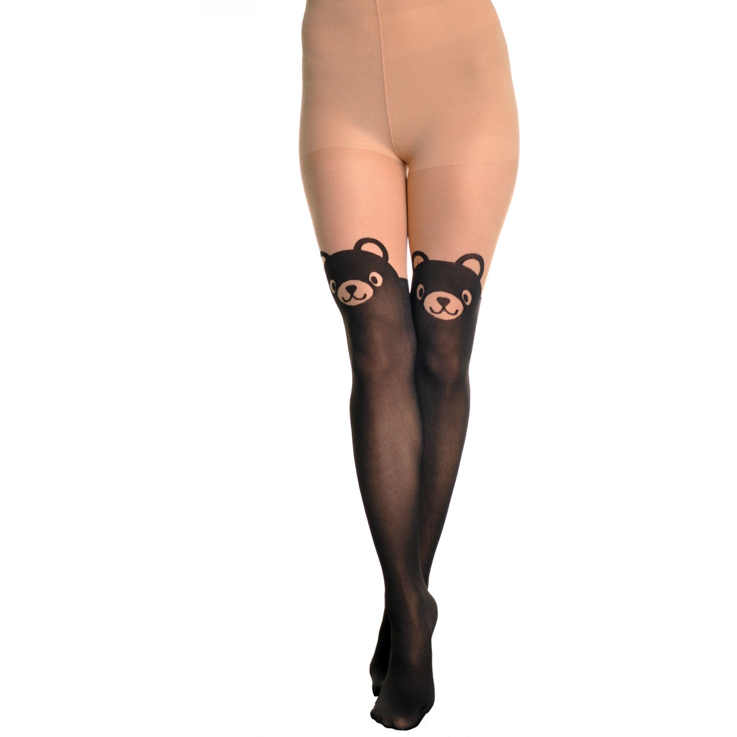 Animal Pattern Faux Thigh High Pantyhose (1-Pack)