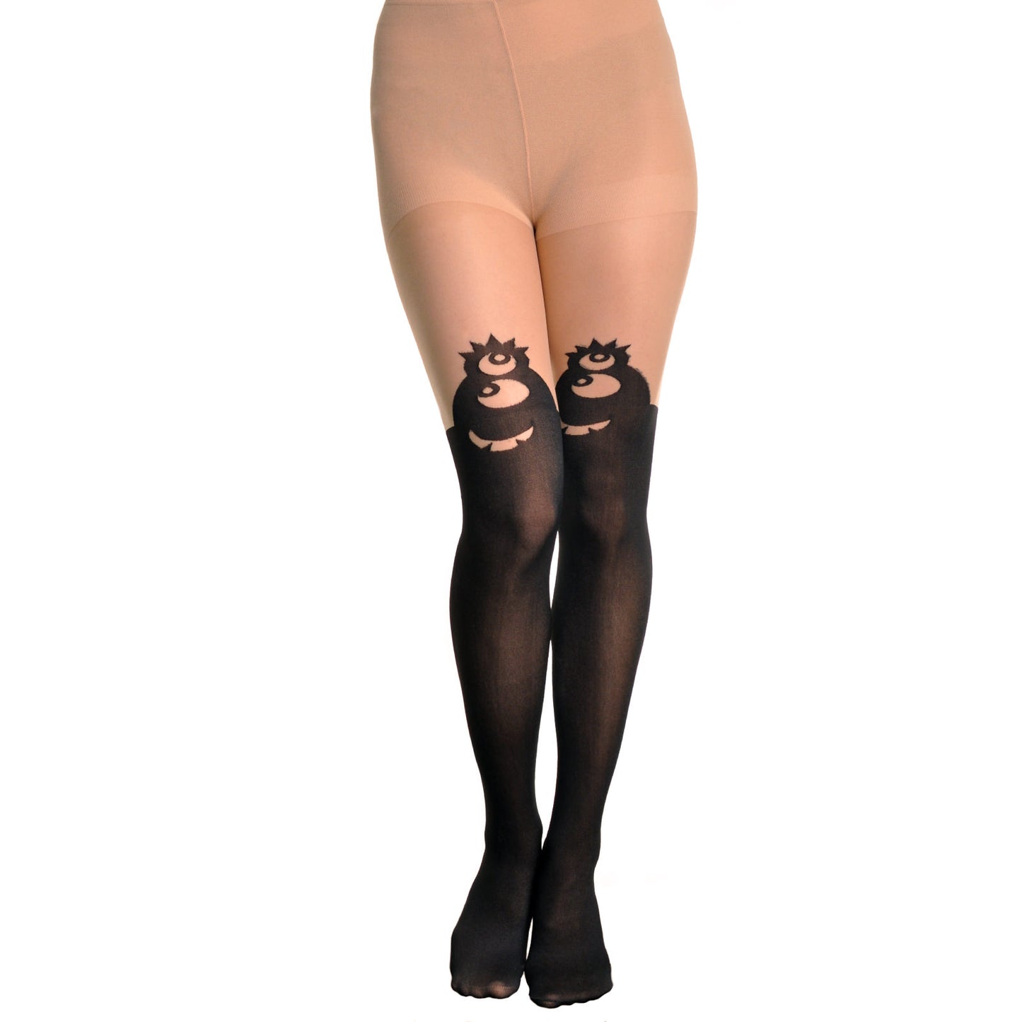 Animal Pattern Faux Thigh High Pantyhose (1-Pack)