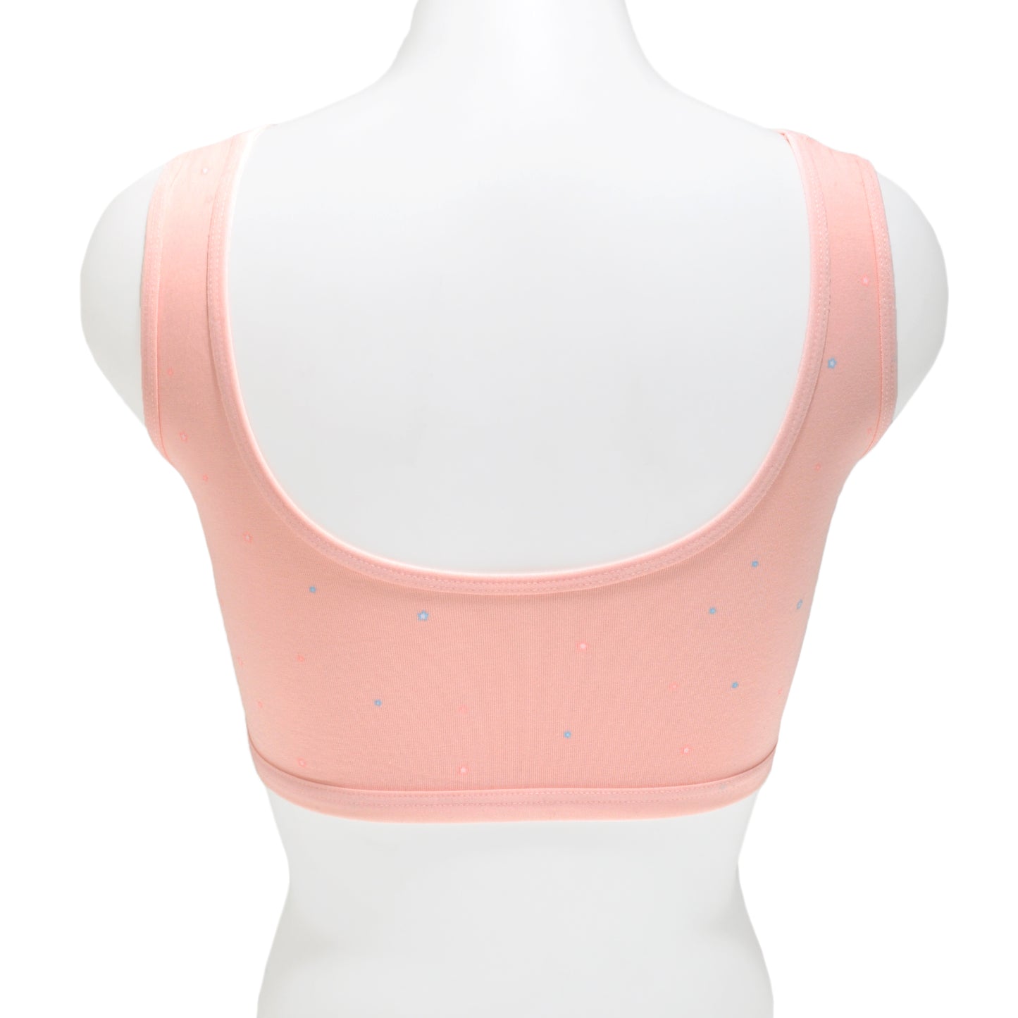 Girl's Cotton Training Bra with Star Print Design (6-Pack)