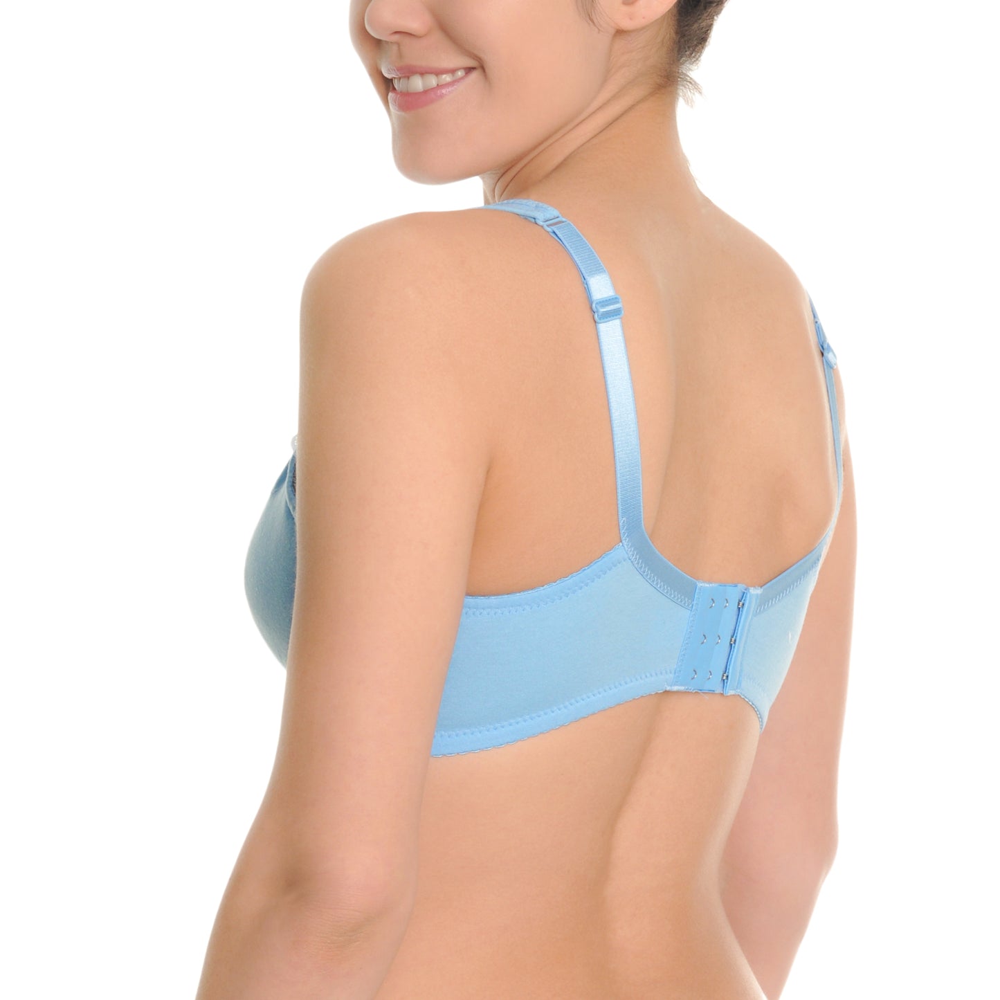 Soft Cup Nursing Bras with Lace Trim (3-Pack)