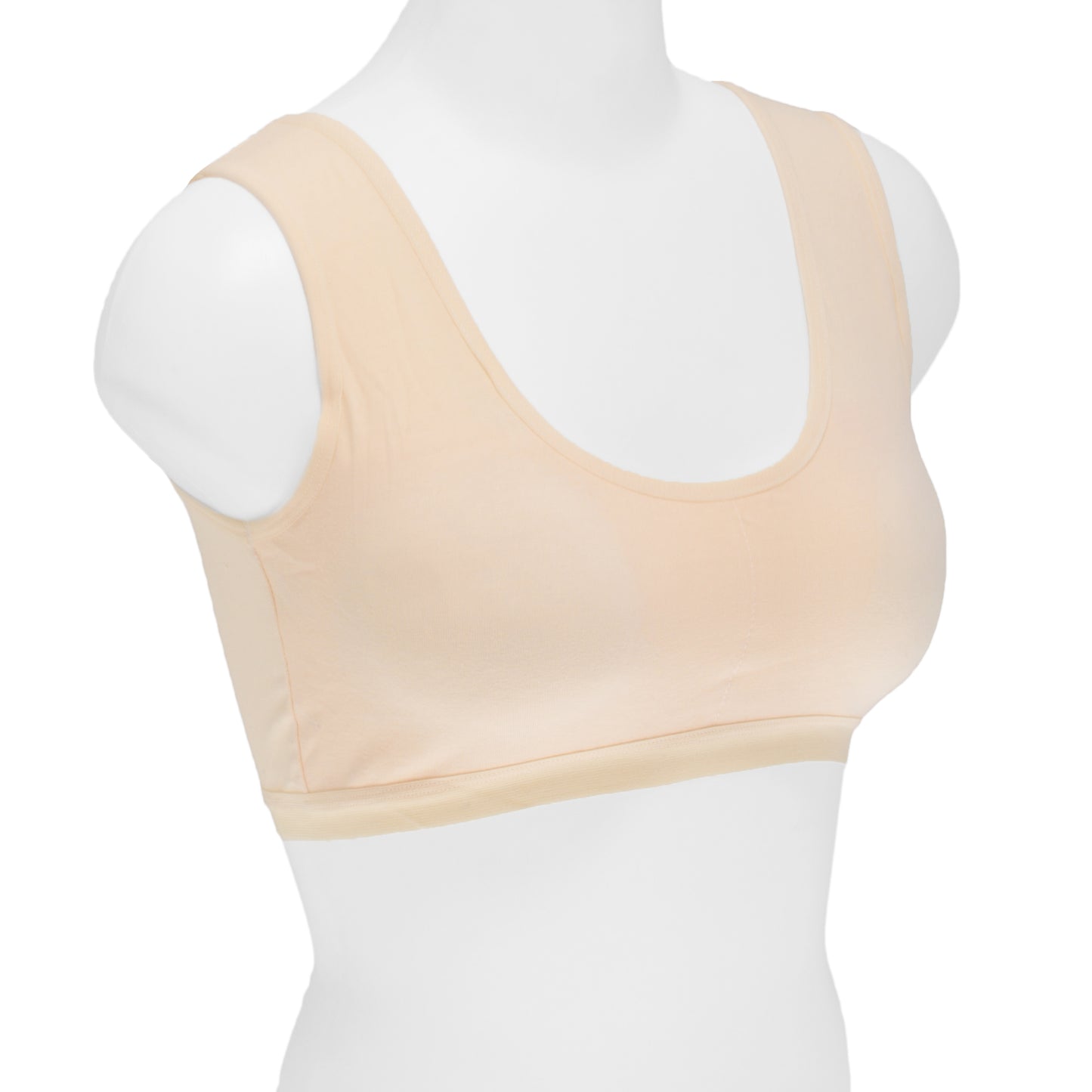 Girls Basic Wide Straps Wireless Training Bras (6-Pack)