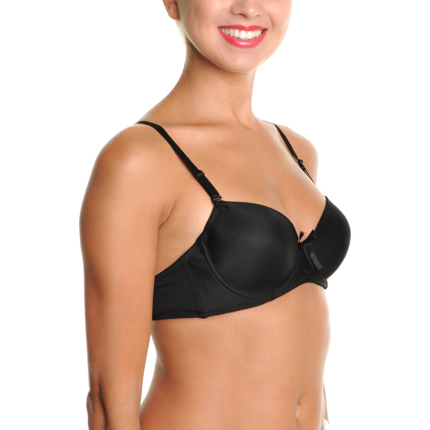 Wired A-Cup T-shirt Bras with Convertible Straps (6-Pack)