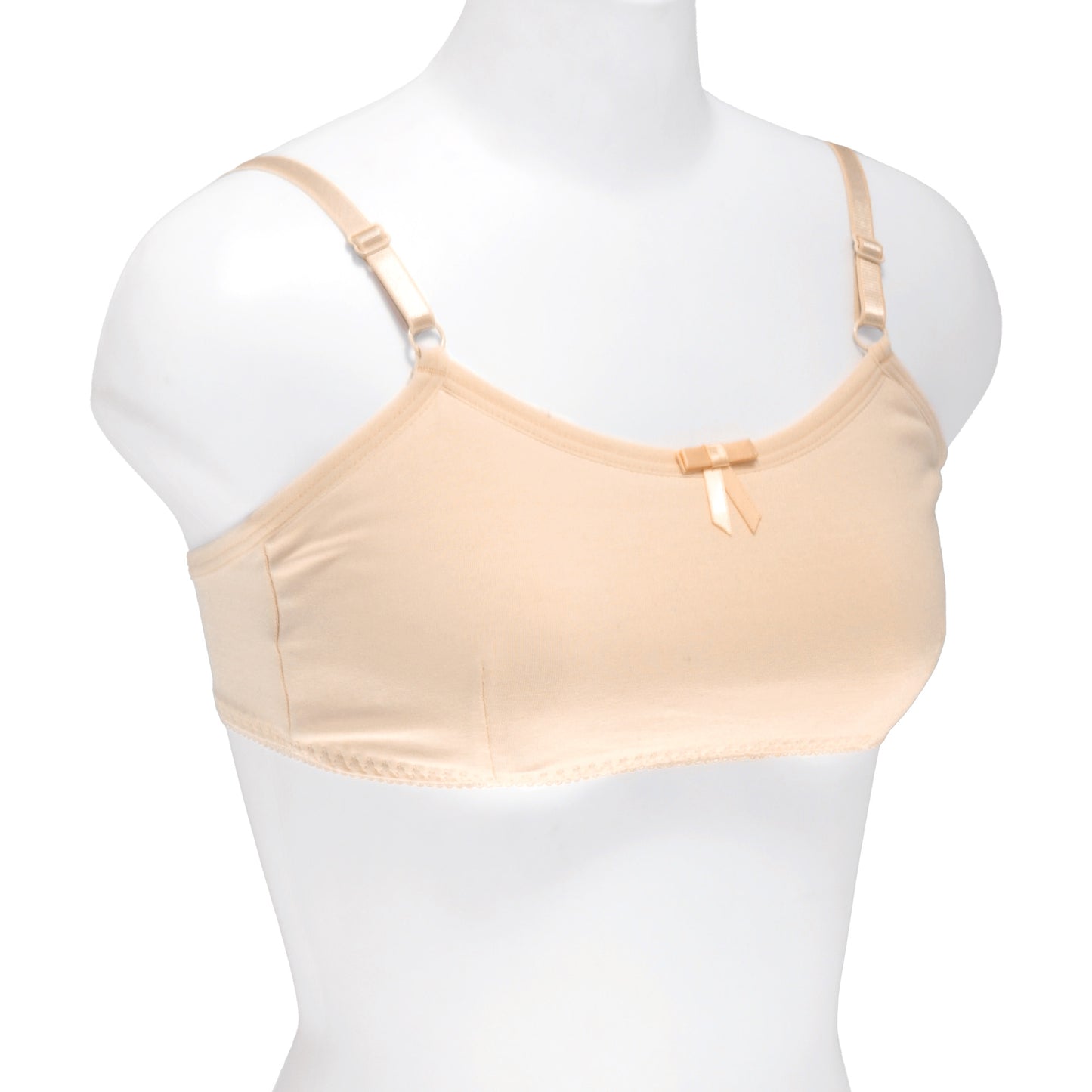 Girl's Wire-free Classic Cotton Training Bra (6-Pack)