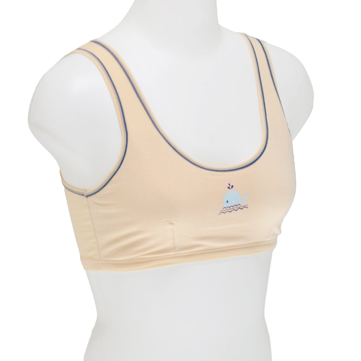 Girl's Wire-free Cotton Training Bra (6-Pack)