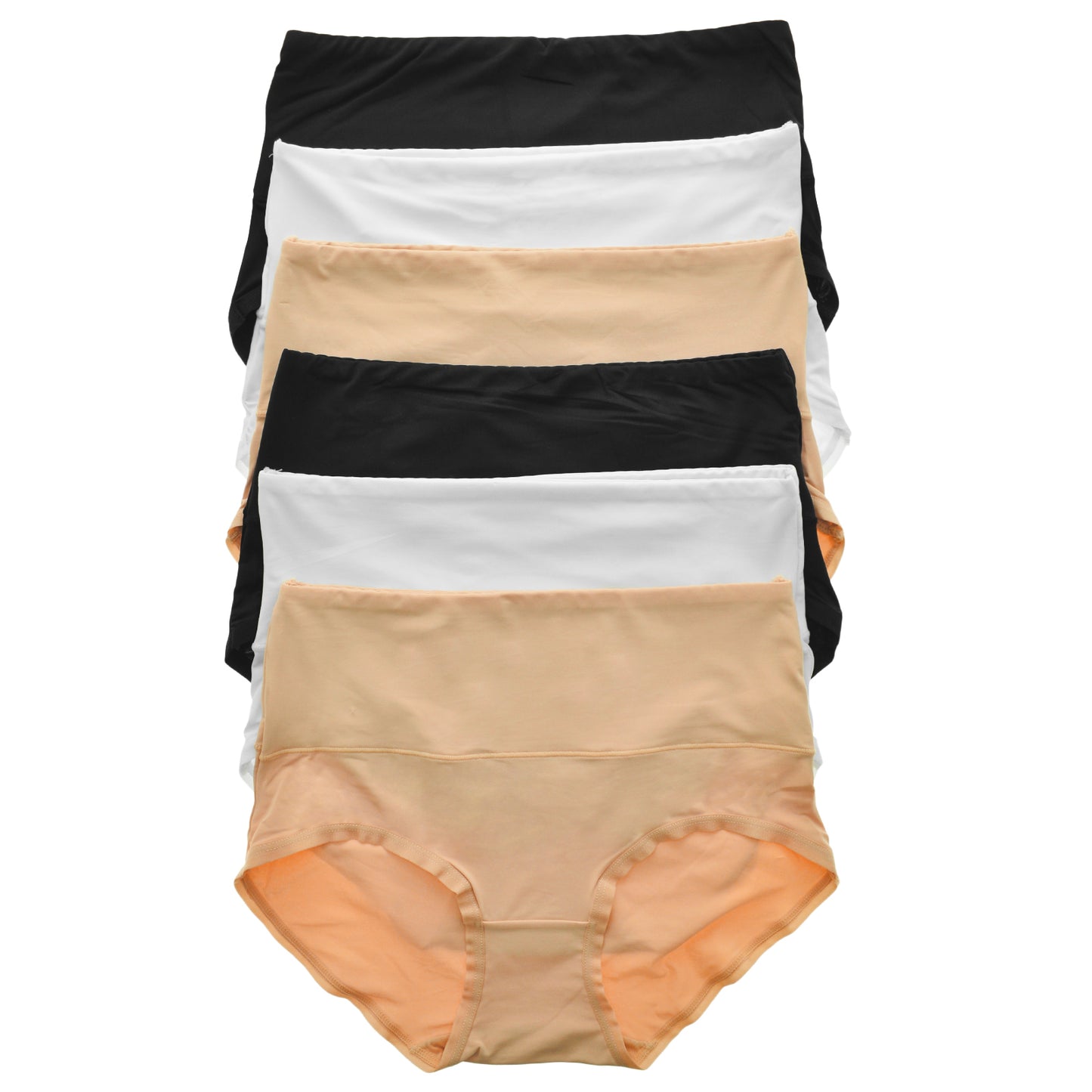 Microfiber Classic High Waist Light Control Briefs (6-Pack)