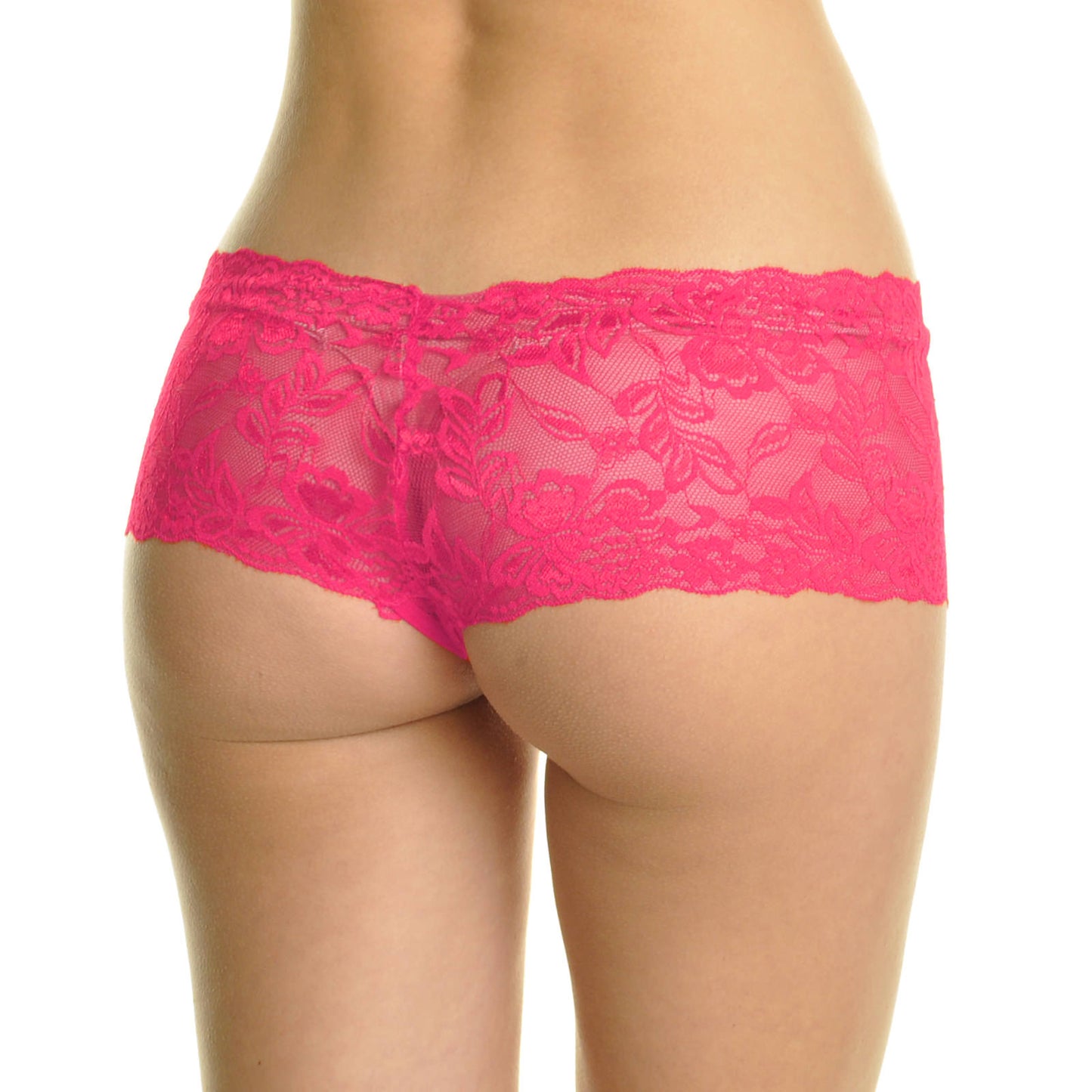 Open-Crotch Cheeky Boxers with Floral Lace Design (2-Pack)