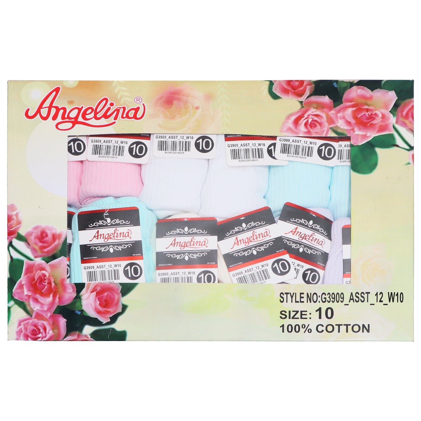 Cotton Classic Brief Panties with Rib Knit (12-Pack)