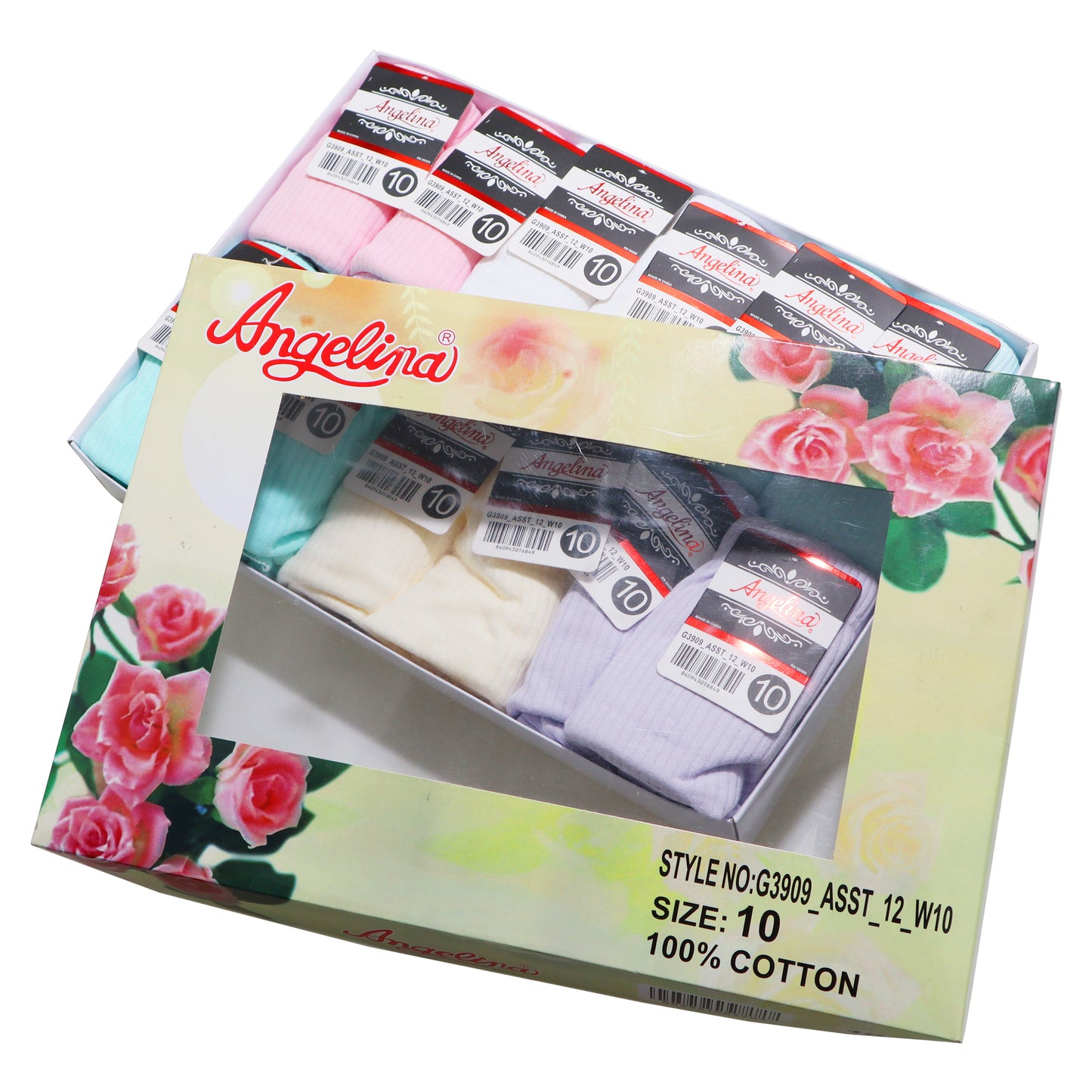 Cotton Classic Brief Panties with Rib Knit (12-Pack)