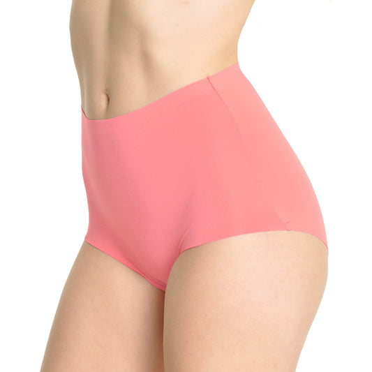 Nylon Laser Cut High Waist Full Coverage Briefs (6-Pack)