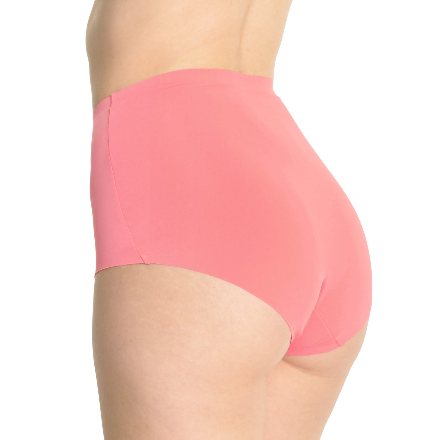 Nylon Laser Cut High Waist Full Coverage Briefs (6-Pack)