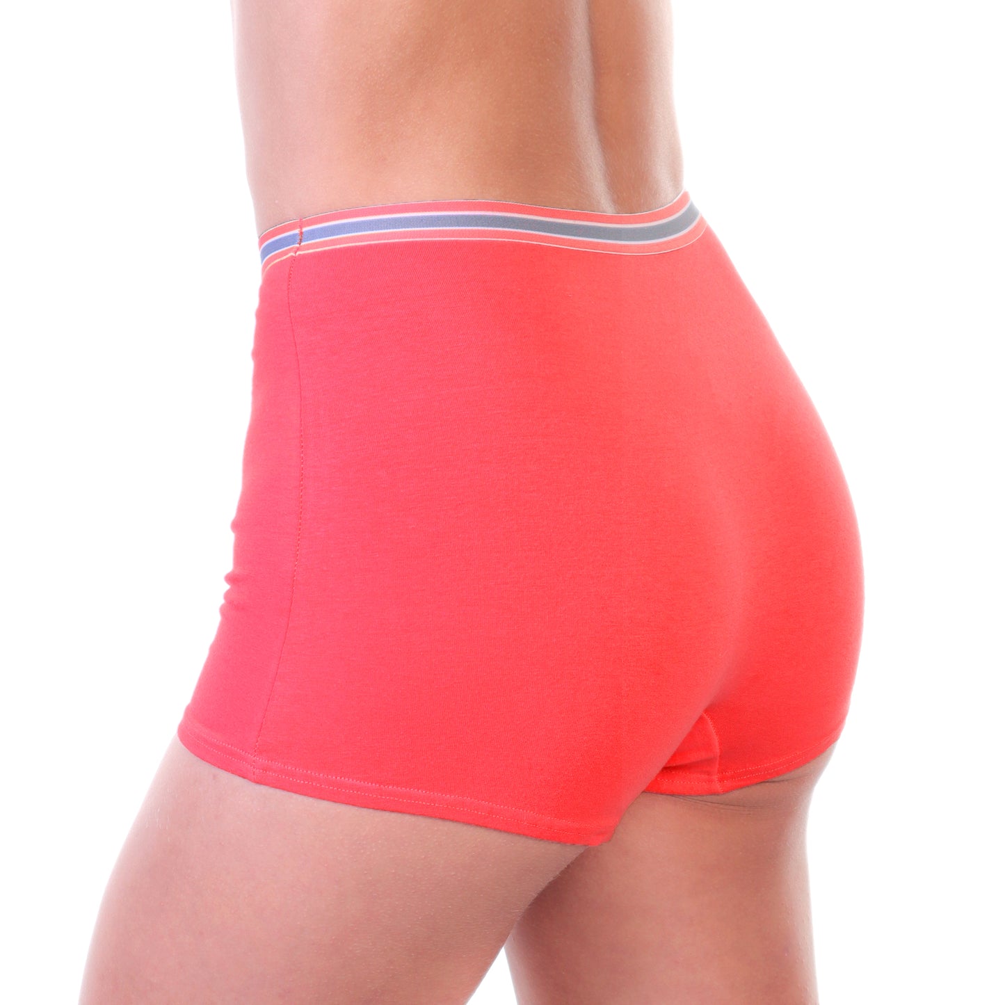 Cotton Boyshort Panties with Elastic Waistband (12-Pack)