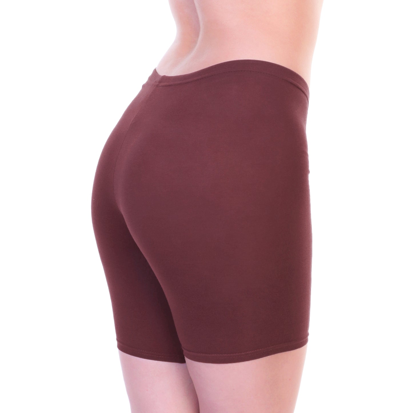 Cotton Mid Thigh Safety Bike Short Panties (6-Pack)