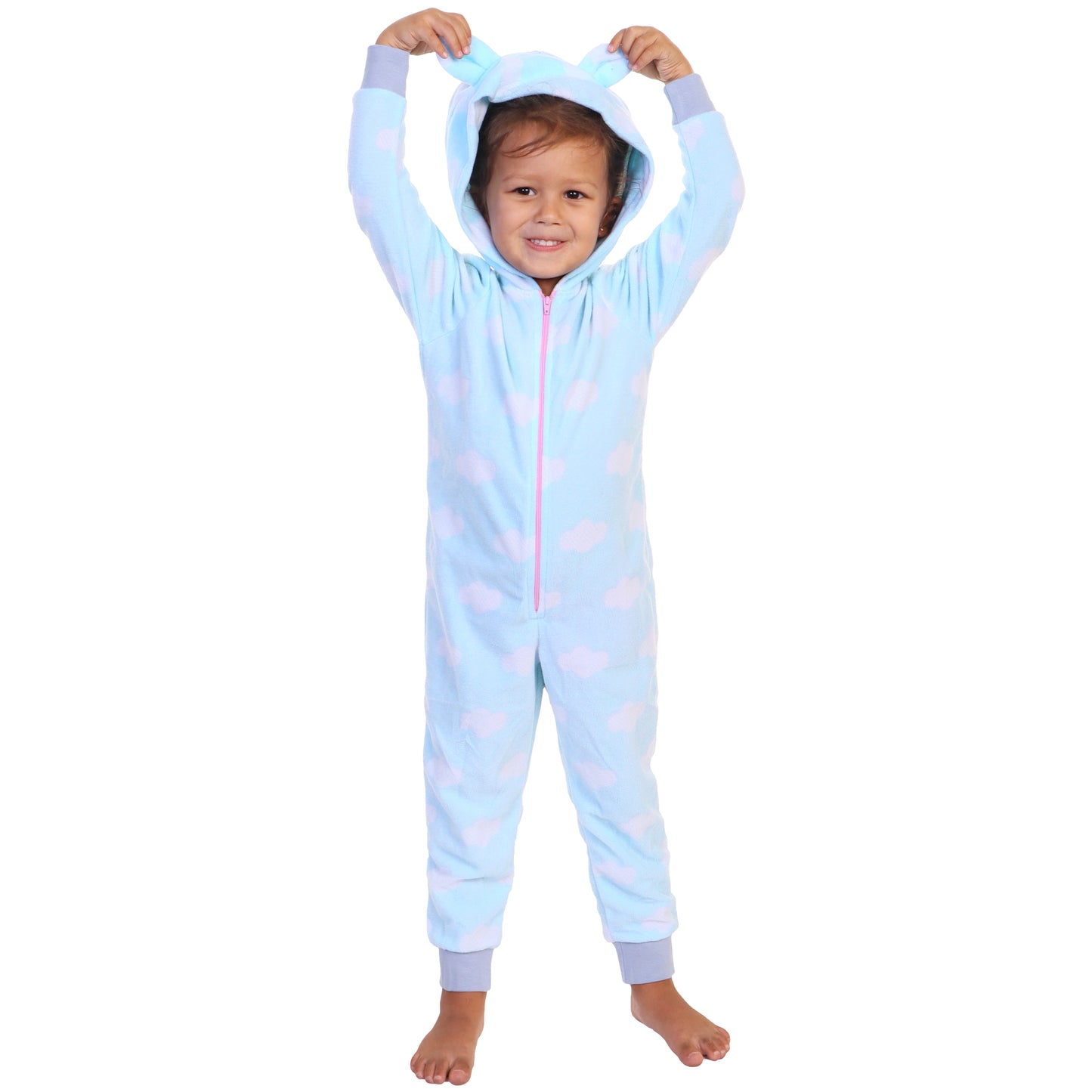 Unisex FLEECE Novelty One-Piece Hooded Pajamas (1-Pack)