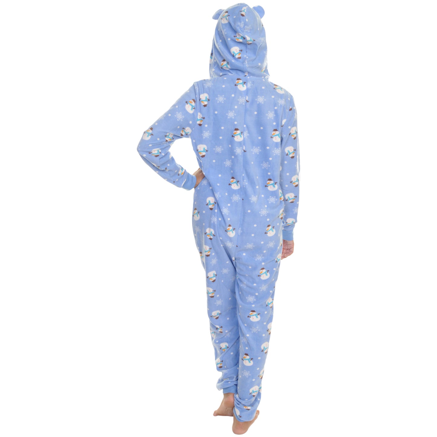 Unisex FLEECE Novelty One-Piece Hooded Pajamas (1-Pack)