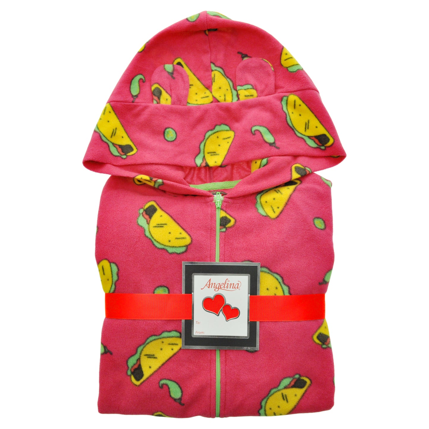 Unisex FLEECE Novelty One-Piece Hooded Pajamas (1-Pack)