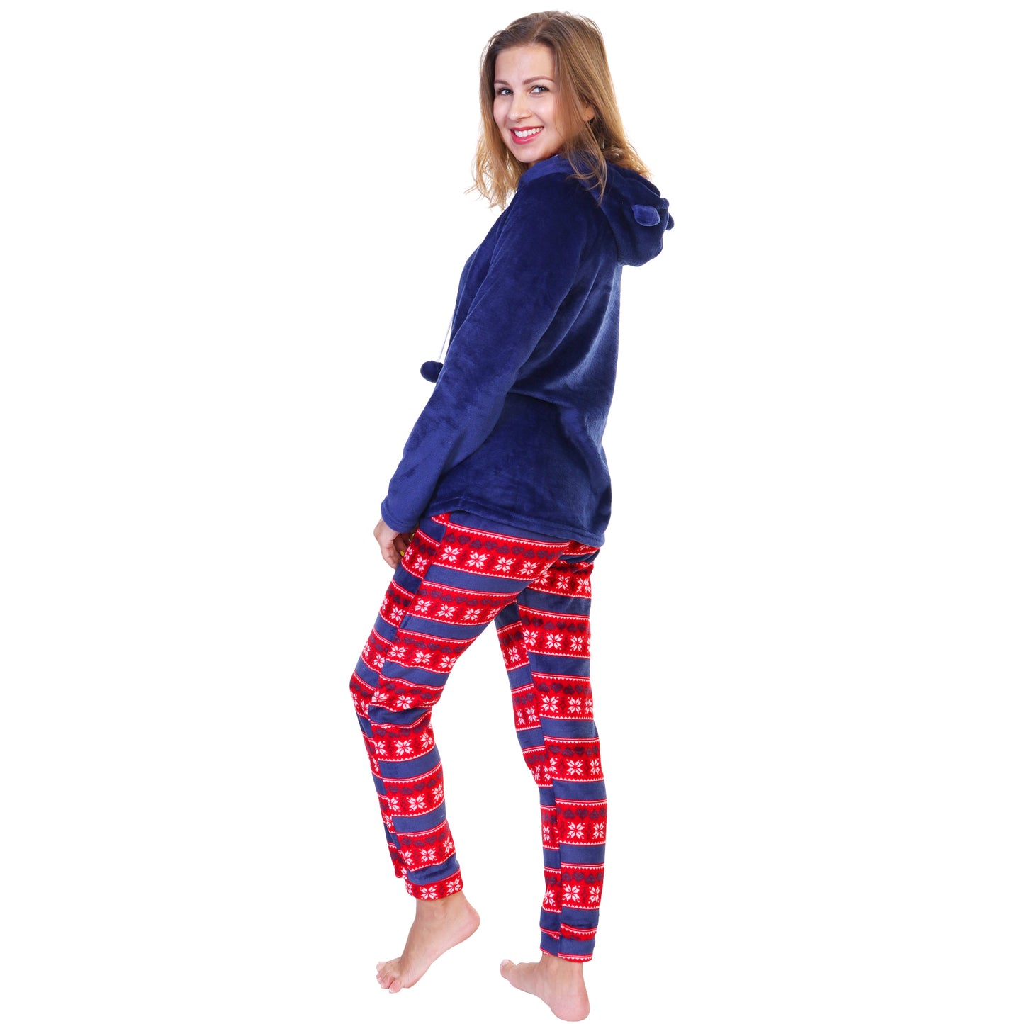 Premium Plush Hoodie Lounge/Pajama Set (1-Pack)