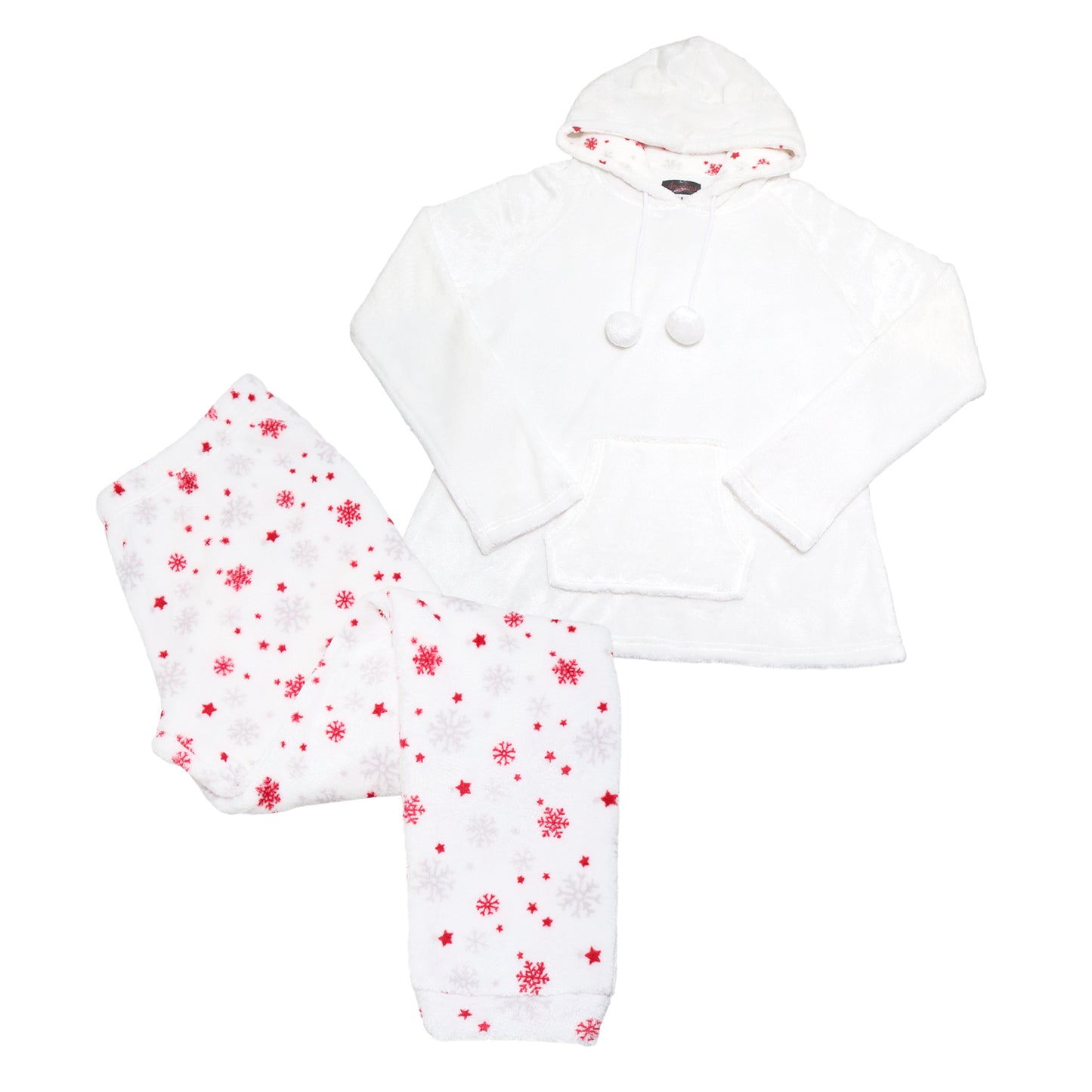 Premium Plush Hoodie Lounge/Pajama Set (1-Pack)