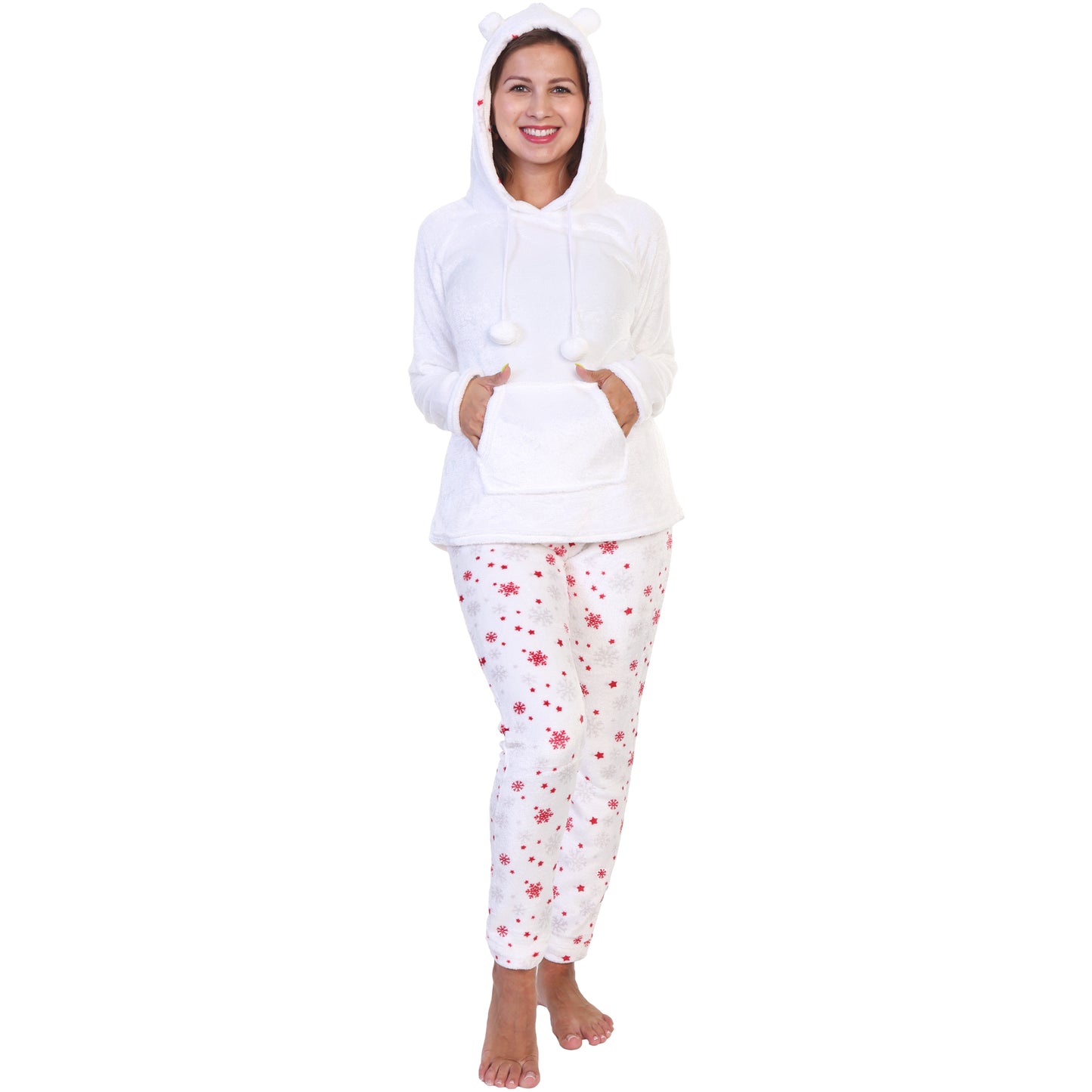 Premium Plush Hoodie Lounge/Pajama Set (1-Pack)