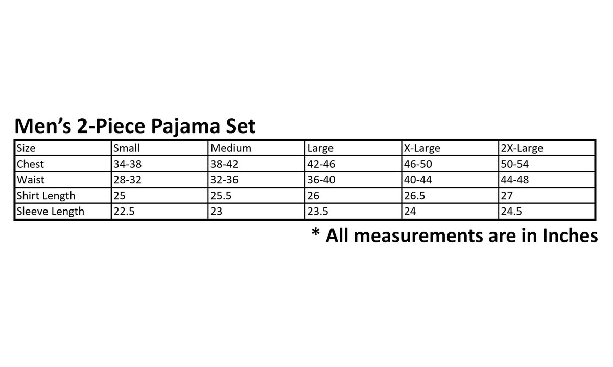 Men's Cotton T-shirt Top with Fleece Pants Pajama Set (1-Pack)