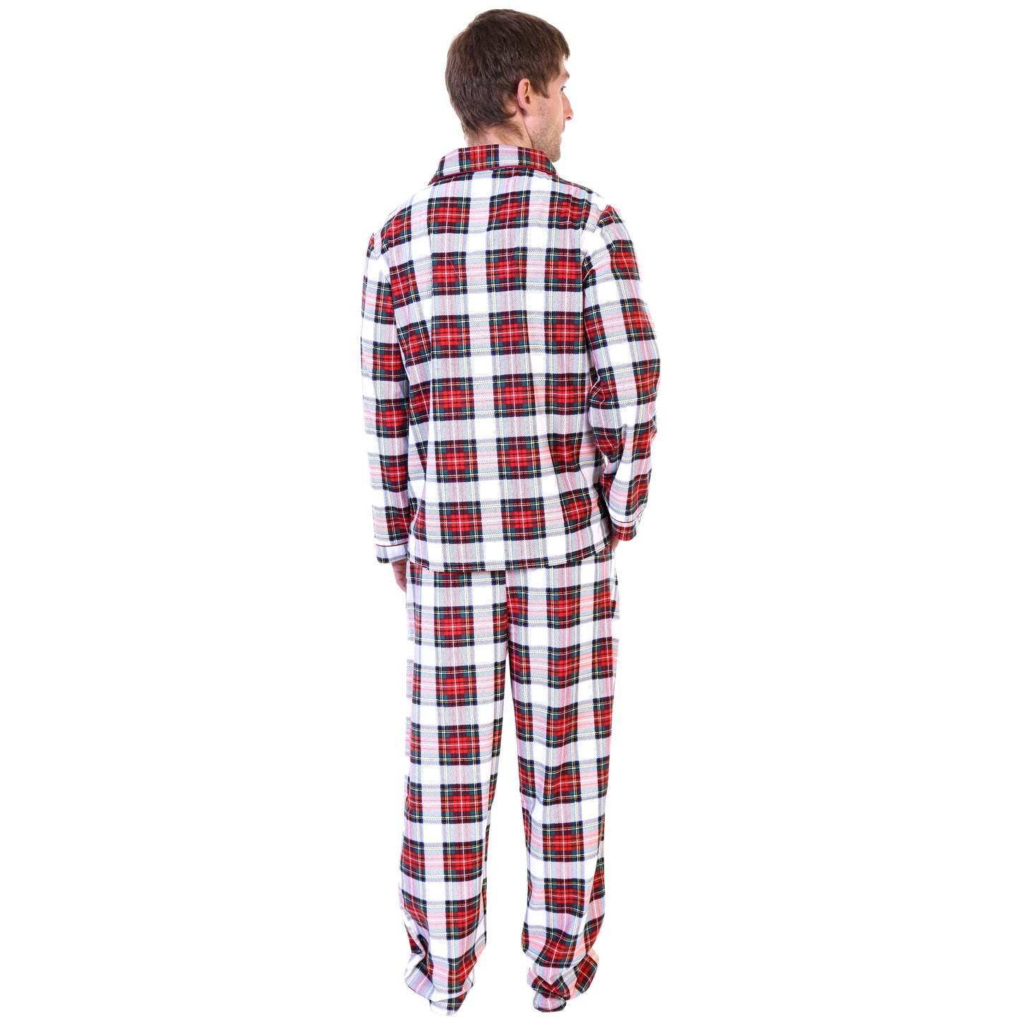 COZY Flannel Notch Collar Pajama Set (1-Pack)