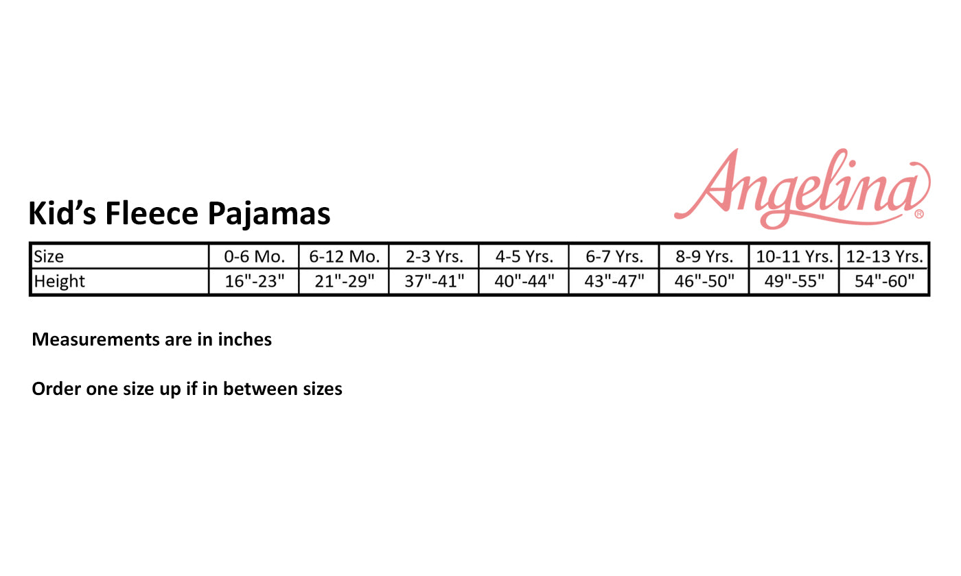 Girl's Cozy Fleece Notch Collar Pajama Set with Pockets (1-Pack)