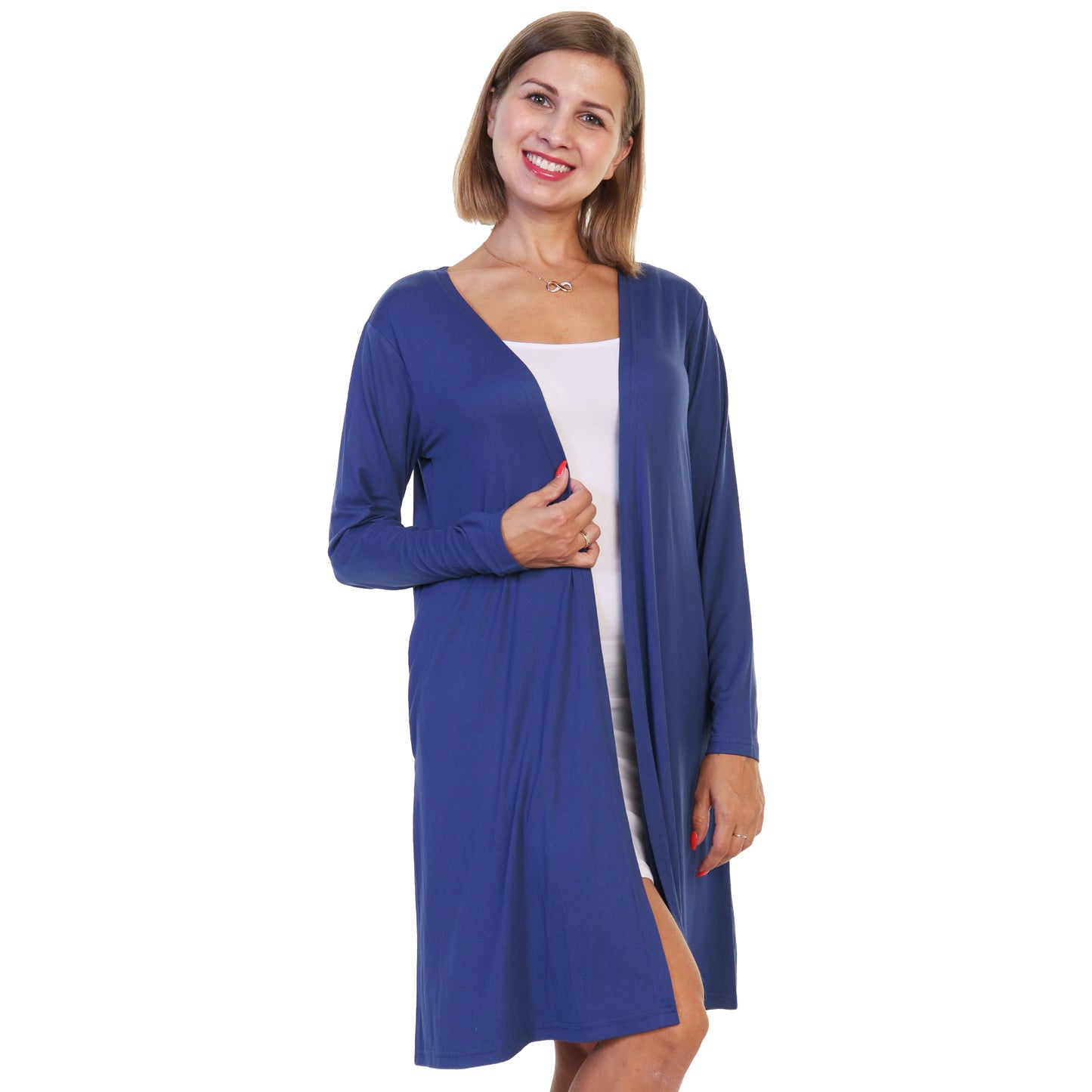Brushed Microfiber Tank Dress and Cardigan Separates (1-Pack)