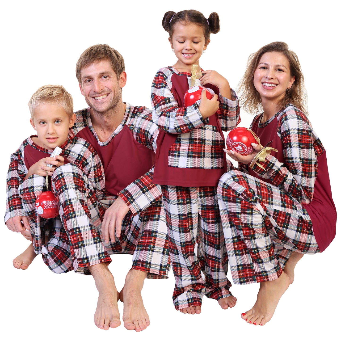 Flannel Kangaroo Pocket Raglan Shirt with Pajama Pants Set (1-Pack)